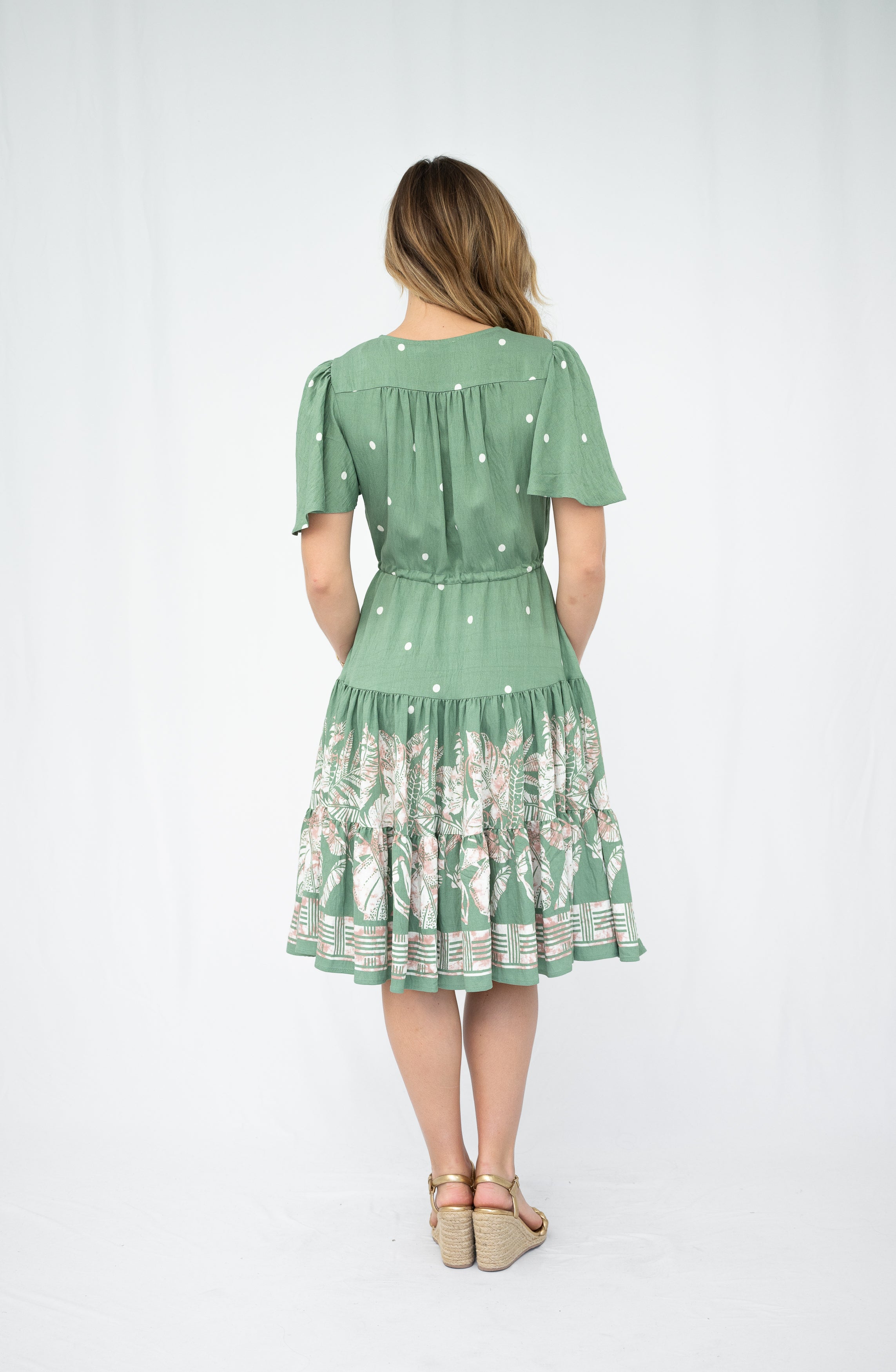 Shanna Selma Short Dress Sage