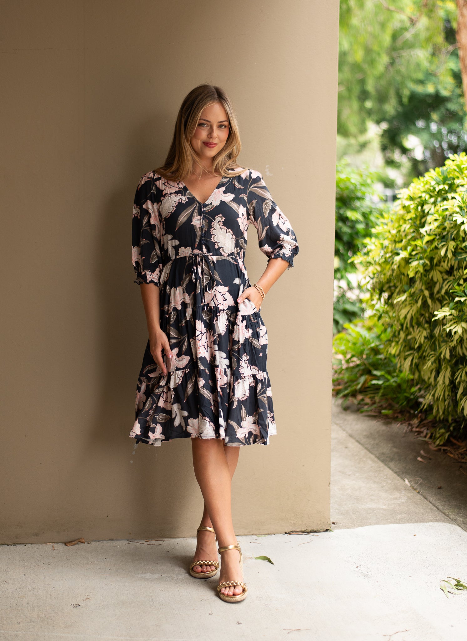 Venice Floral Short Dress