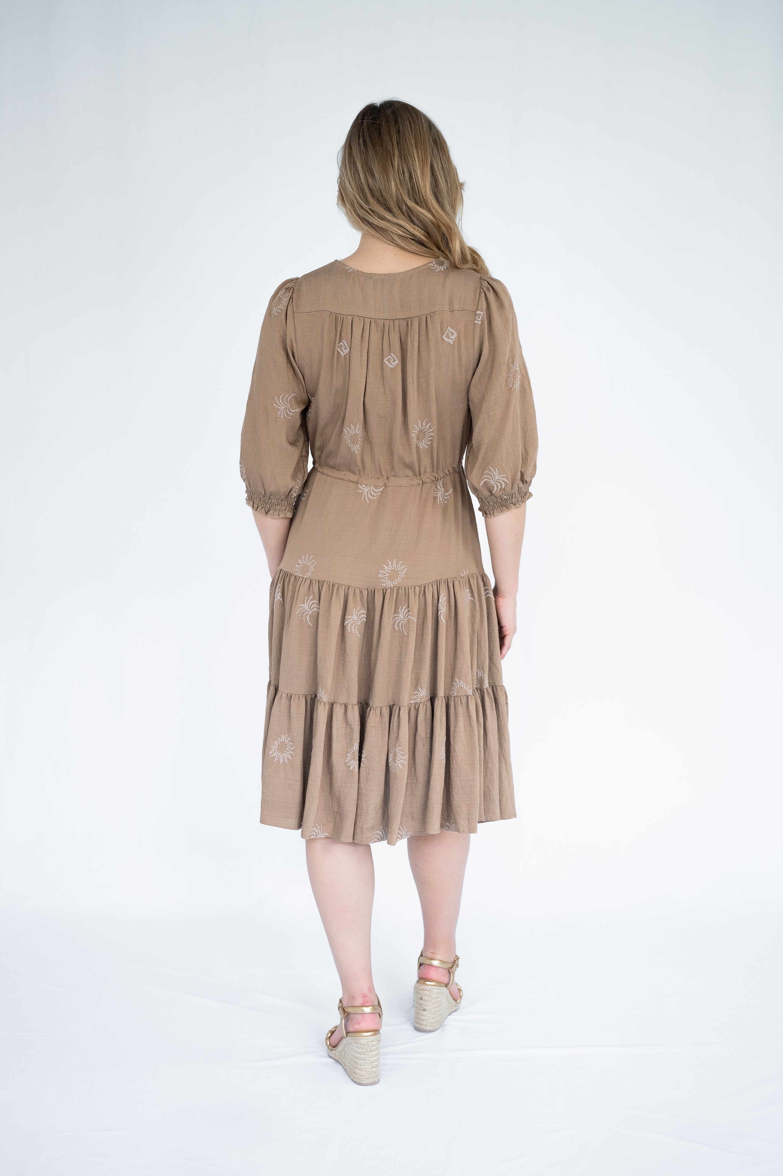 Selma Sun Short Dress Mocha