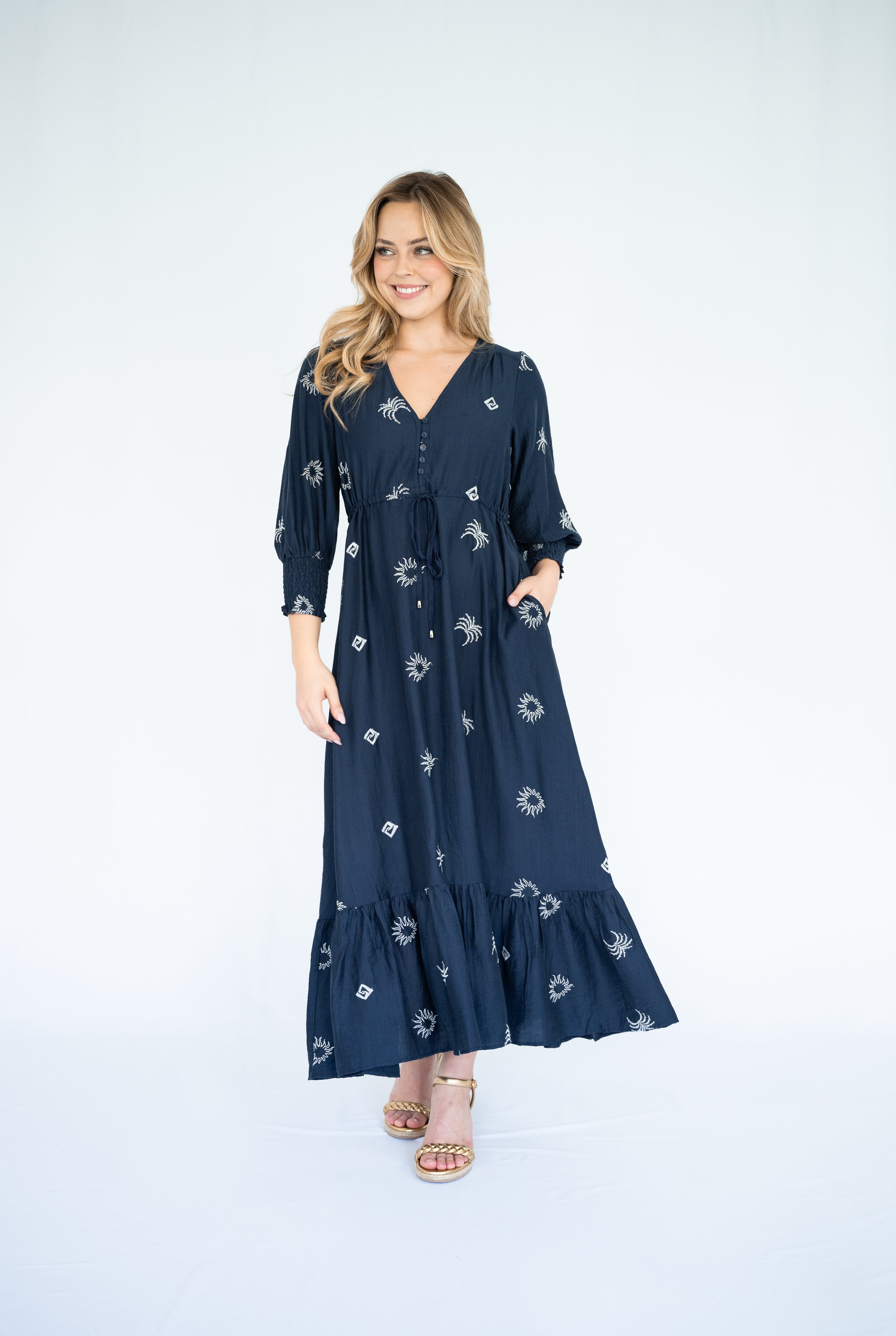 Selma Sun Maxi Dress Navy