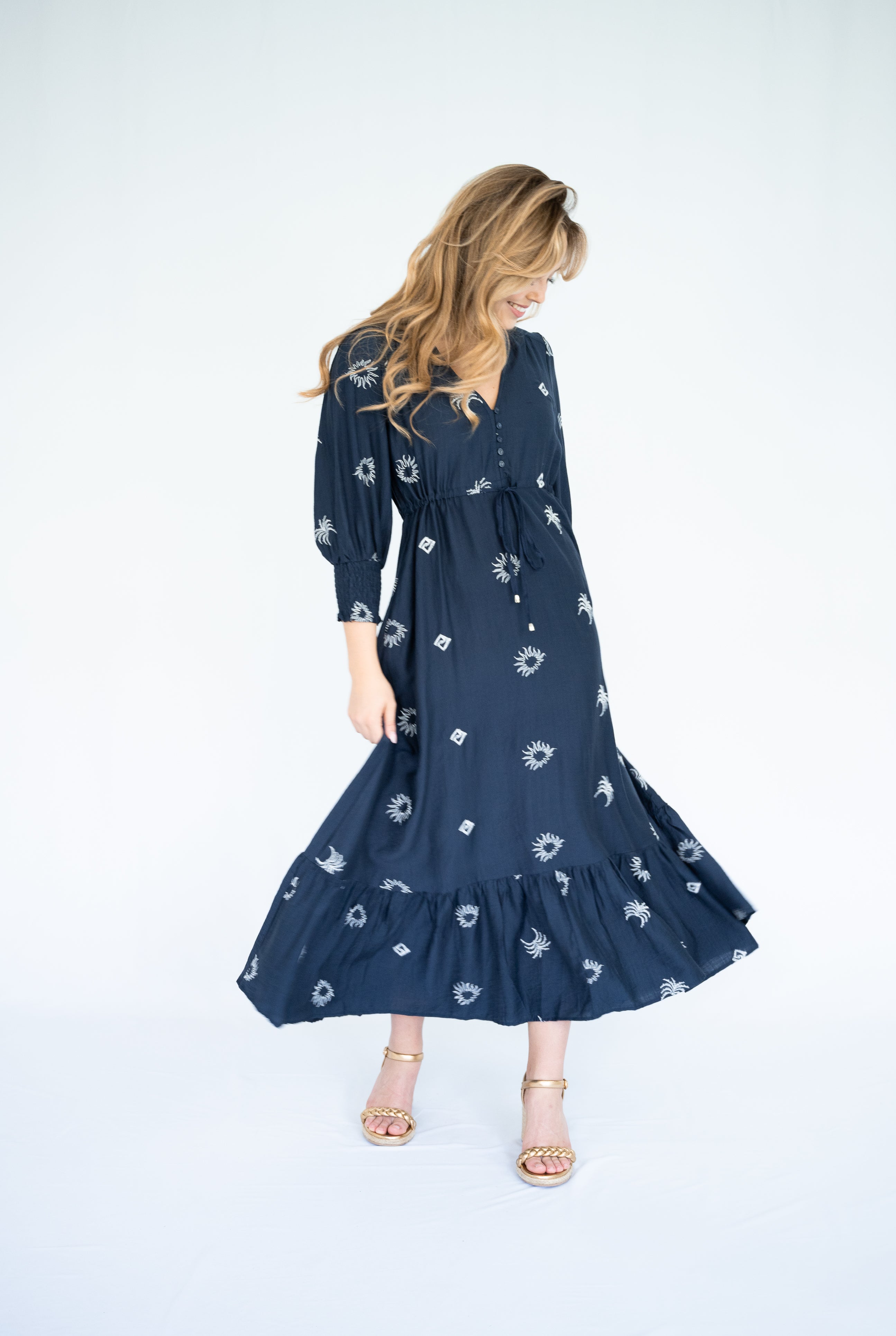Selma Sun Maxi Dress Navy