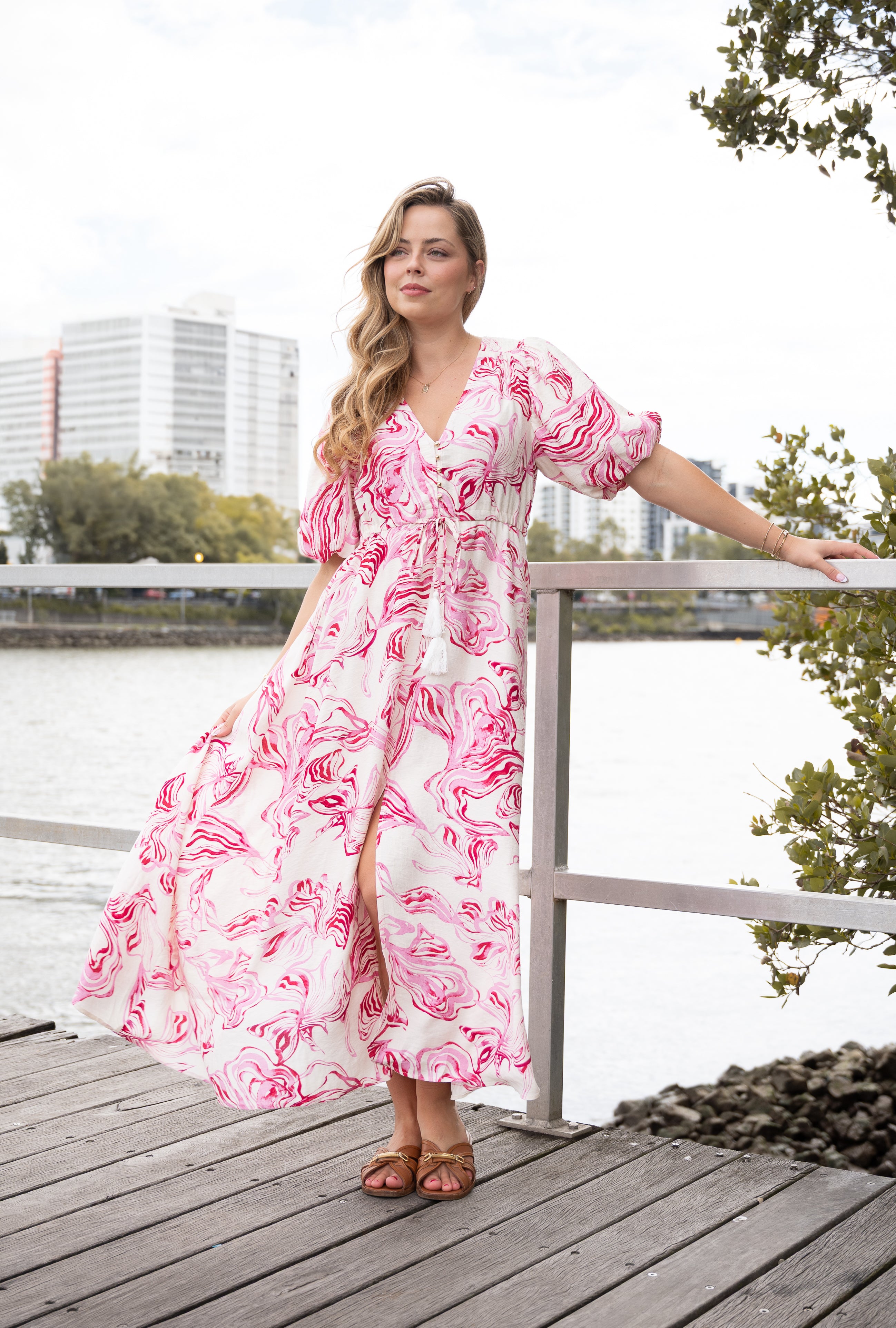 Ribbon Selma Maxi Dress