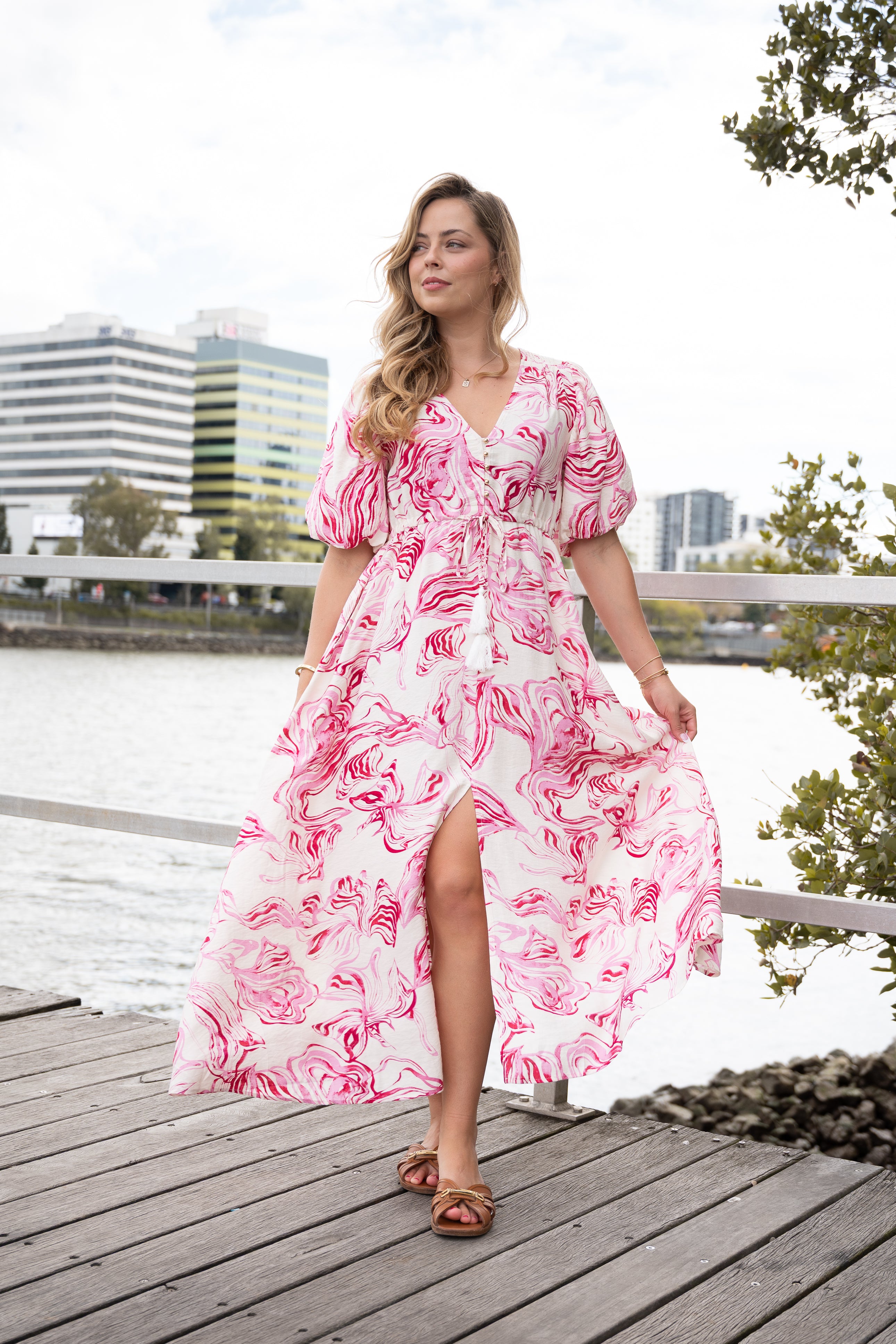 Ribbon Selma Maxi Dress