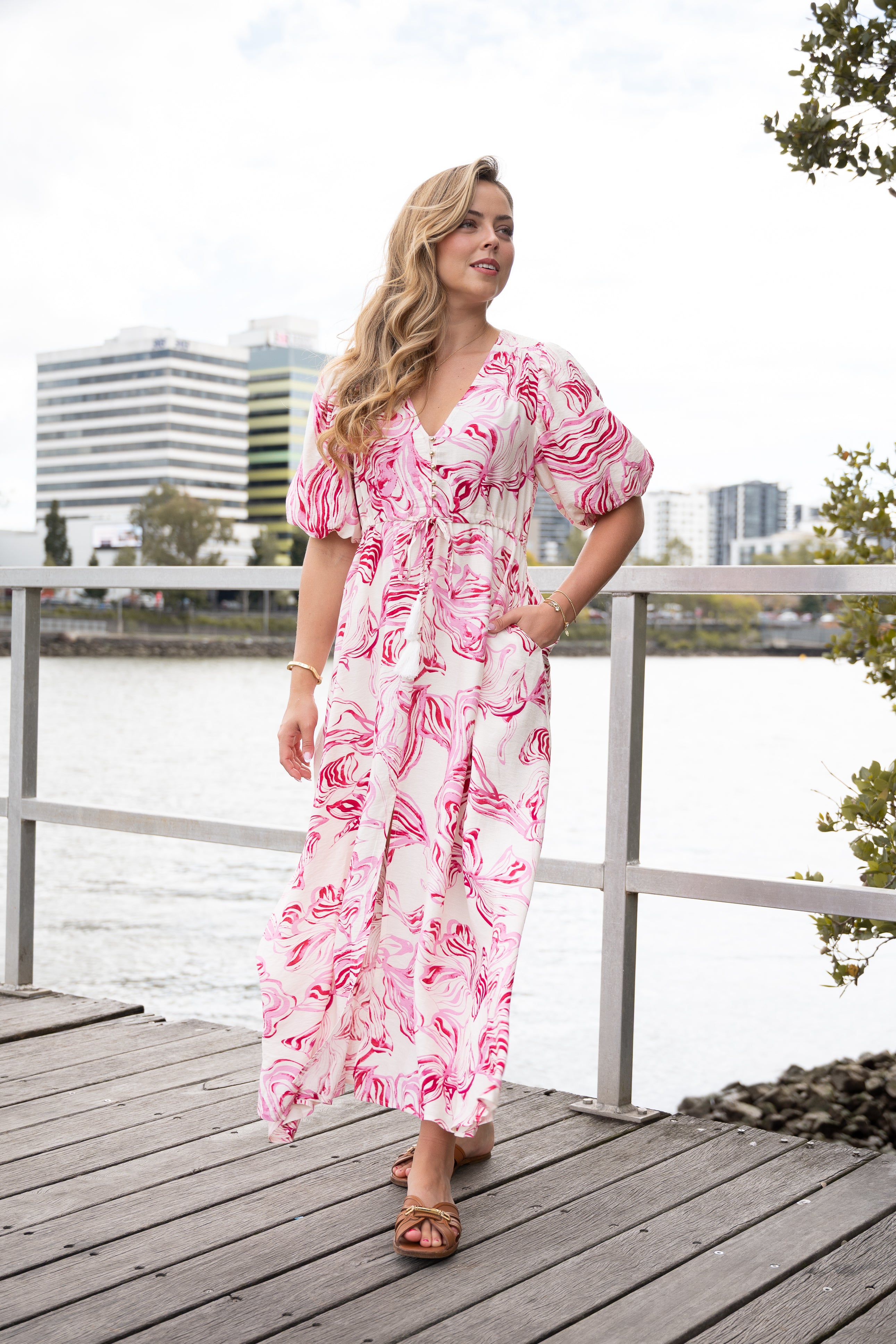 Ribbon Selma Maxi Dress