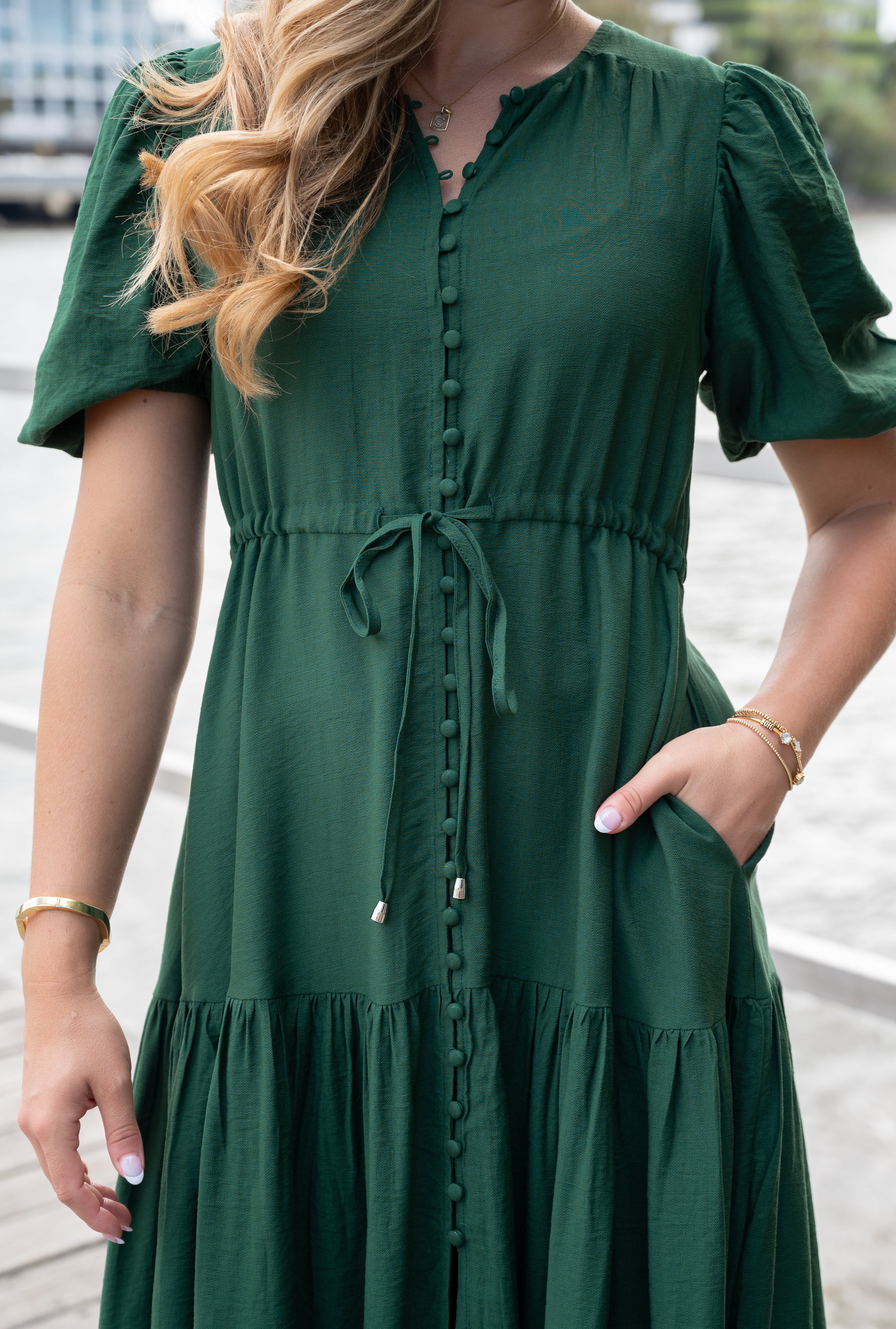 Selma Midi Dress Green