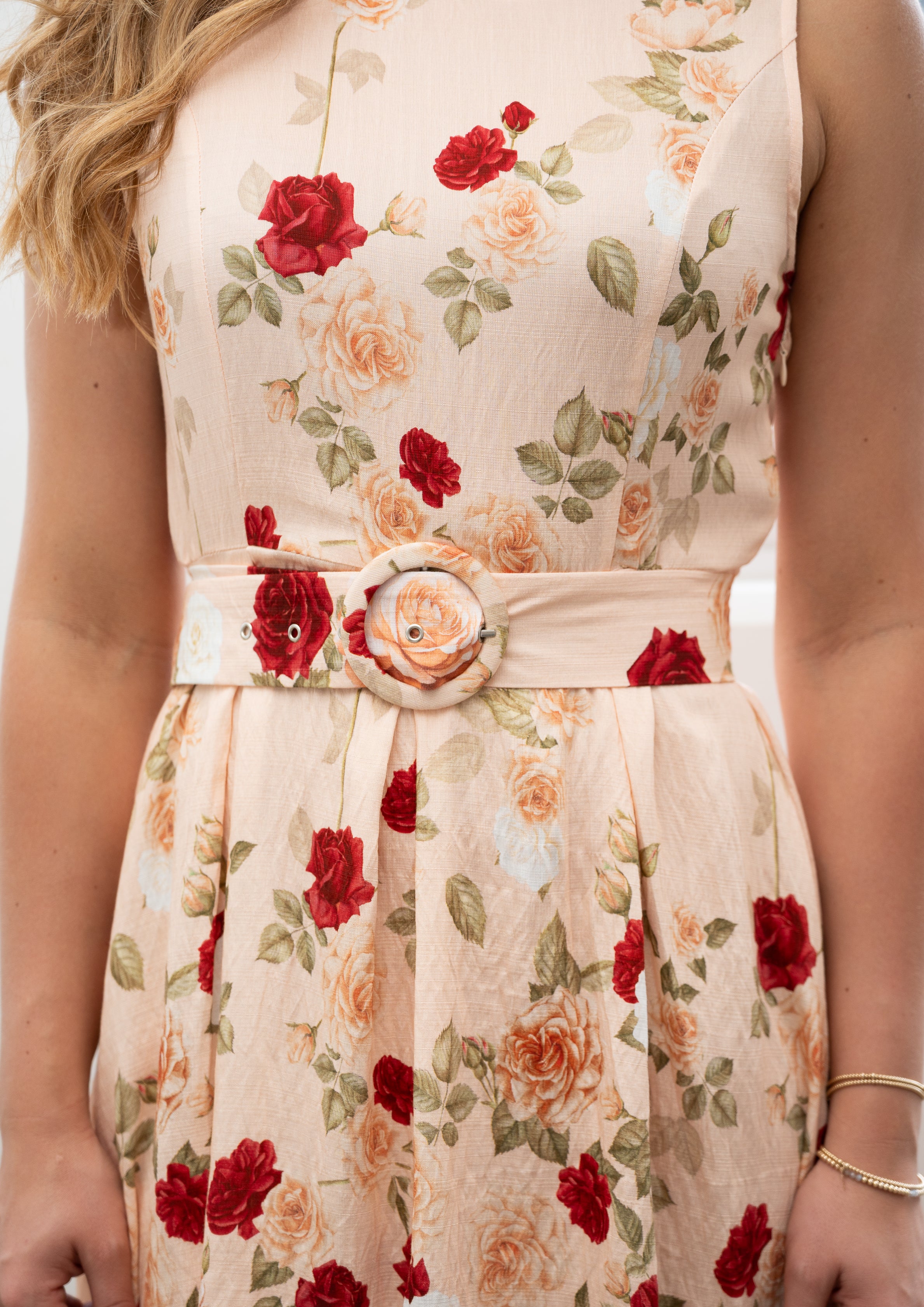 Kacey Apricot Cocktail Dress