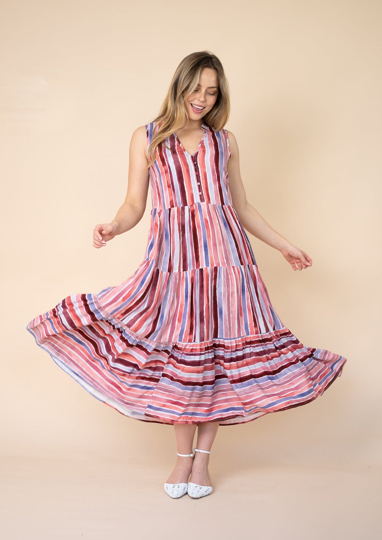 Rosalie Tiered Midi Dress