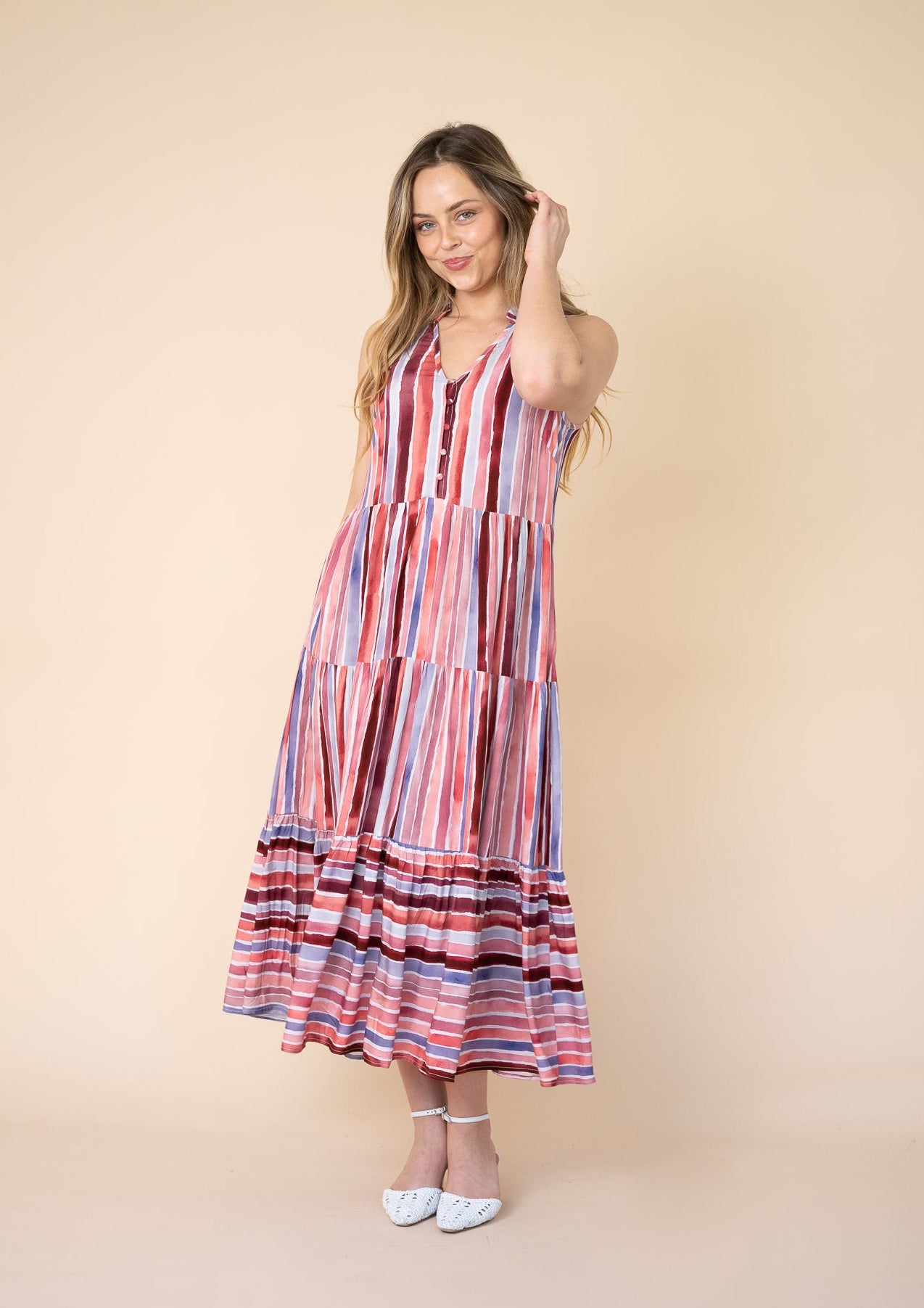 Rosalie Tiered Midi Dress
