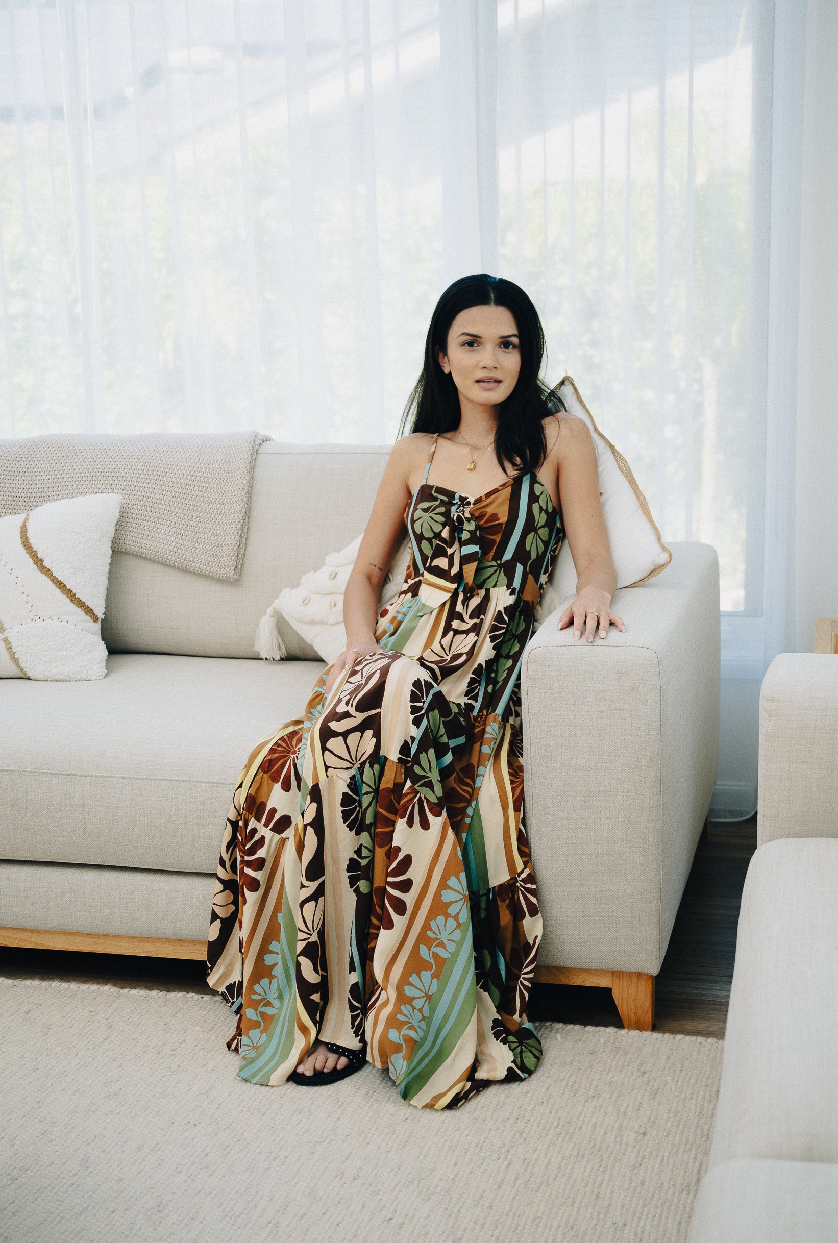 Cacao Mist Bambi Maxi Dress