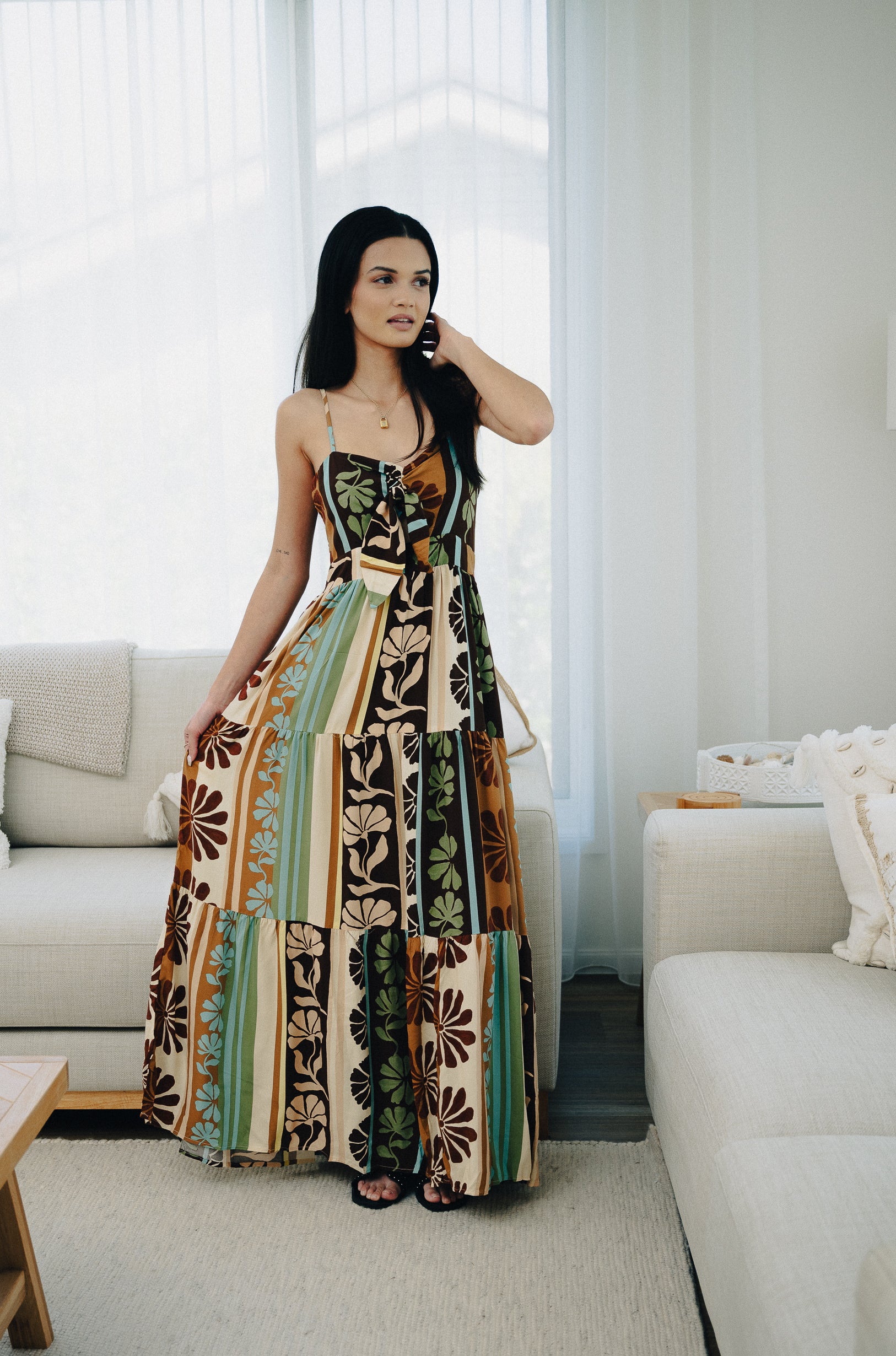 Cacao Mist Bambi Maxi Dress