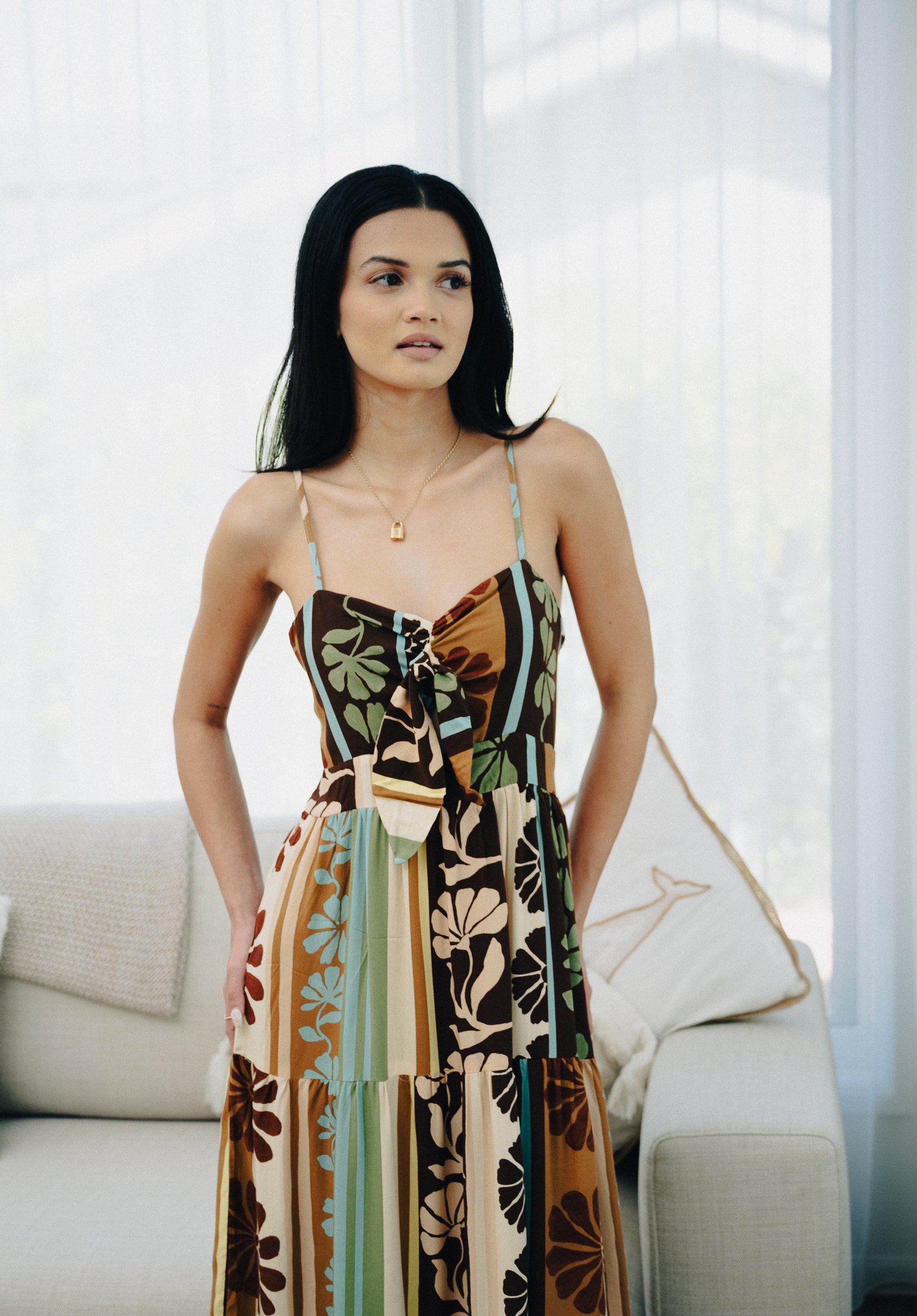Cacao Mist Bambi Maxi Dress