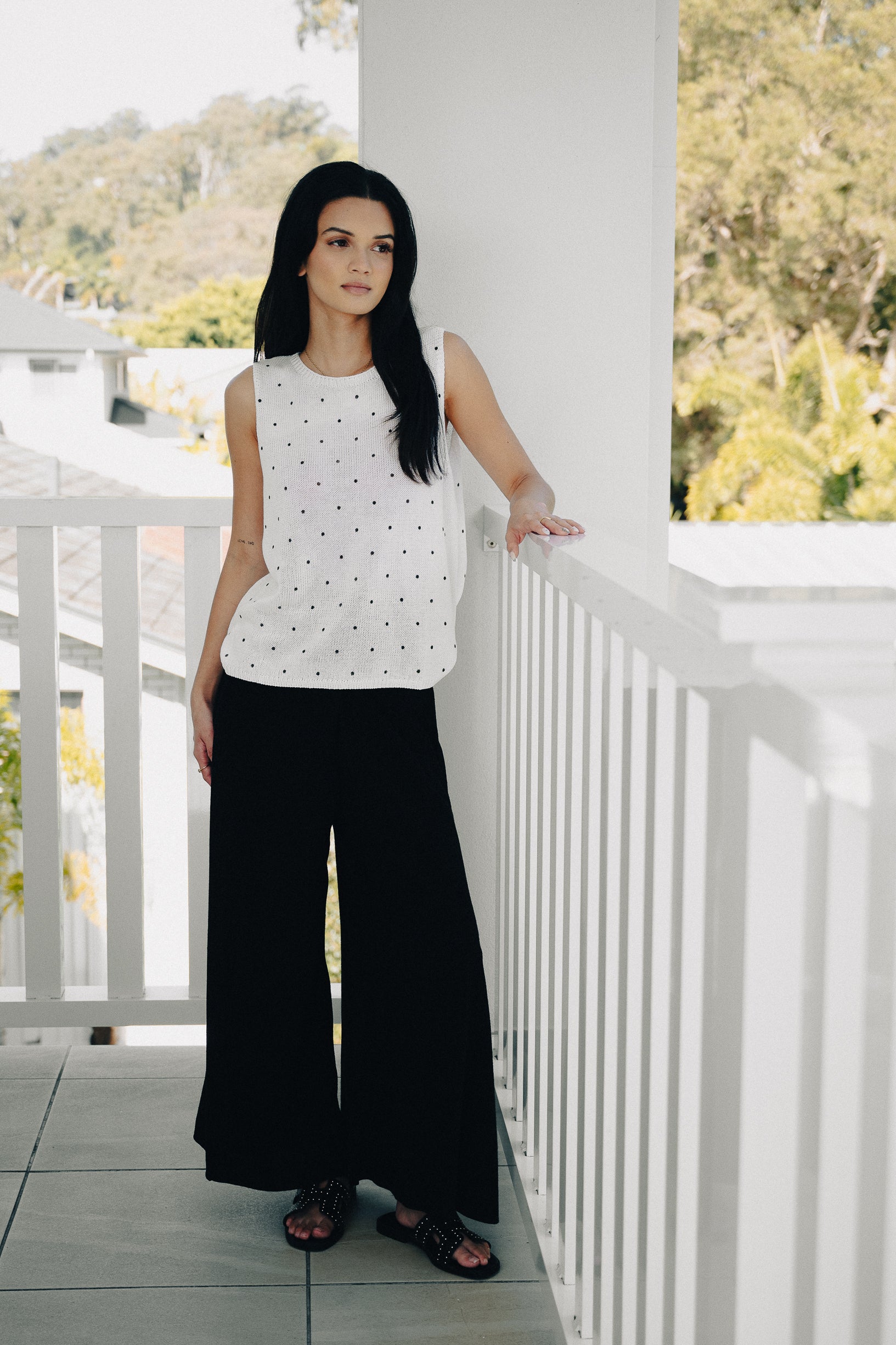 Classic Wide Leg Linen Pant