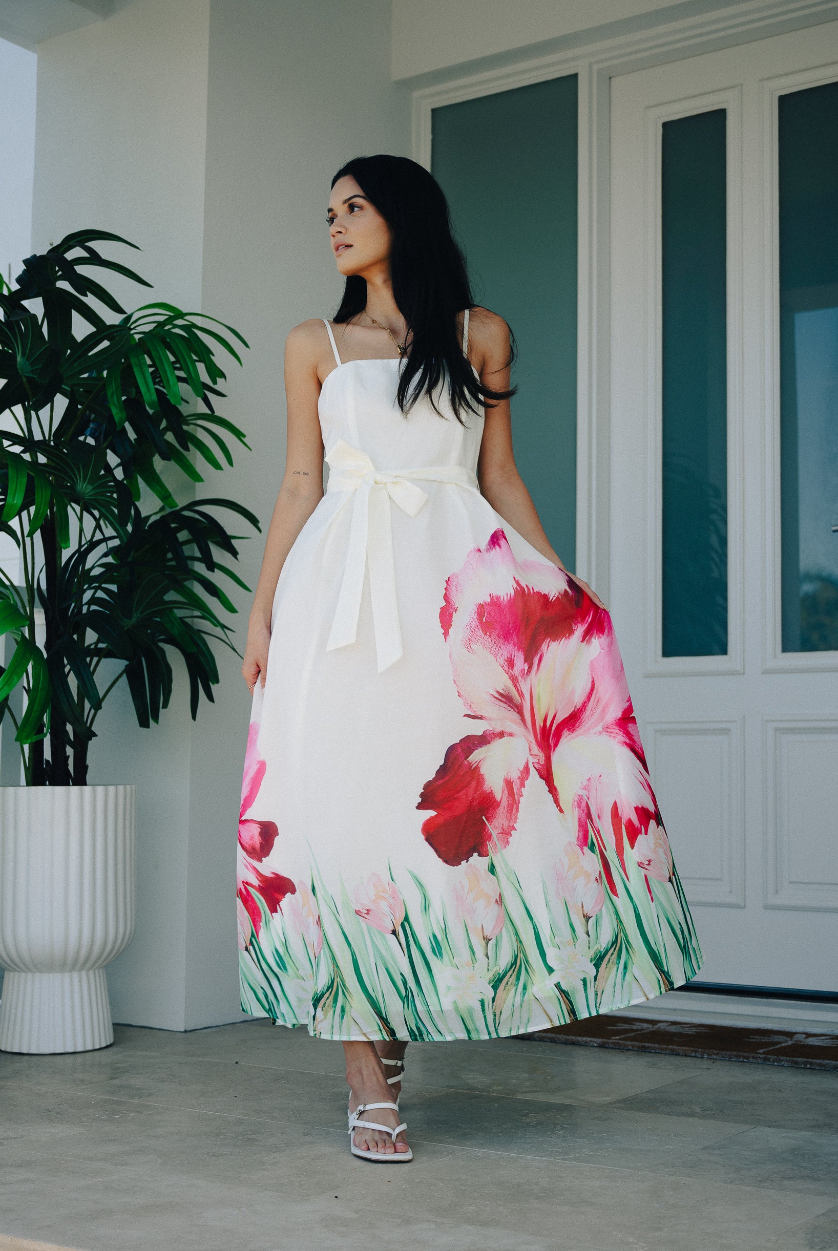 Hibiscus Midi Dress