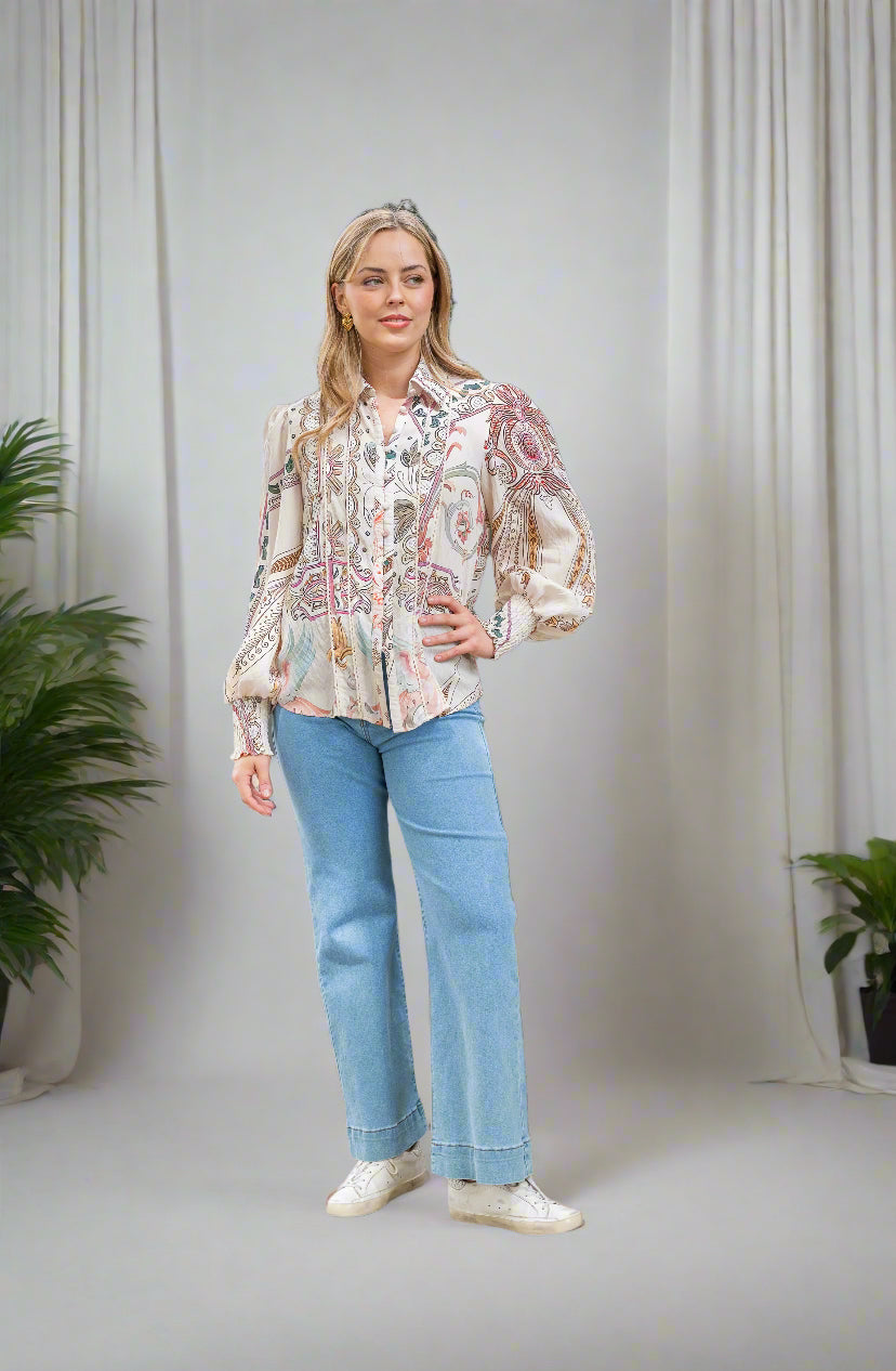 Artisan Border Blouse