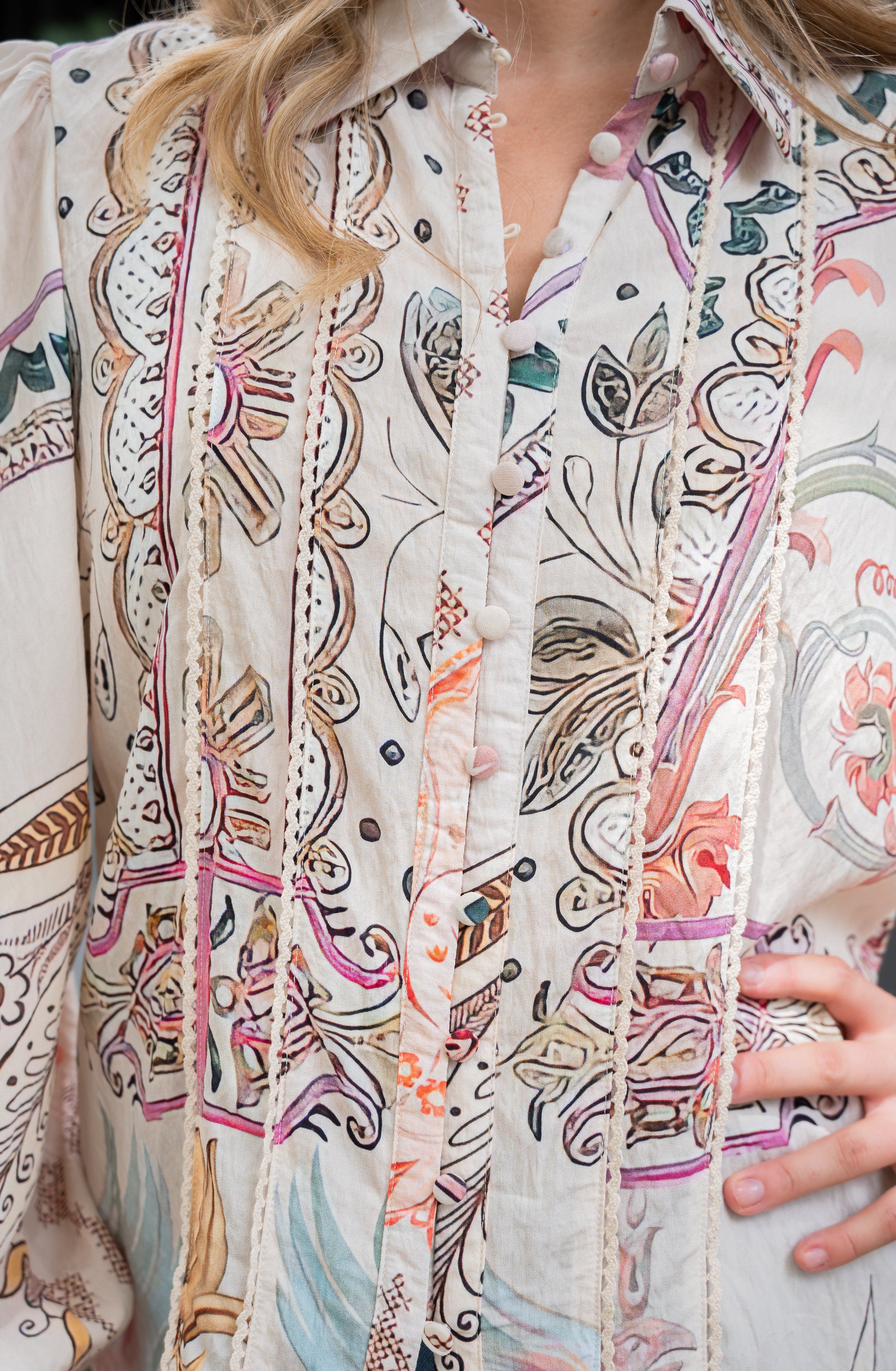 Artisan Border Blouse