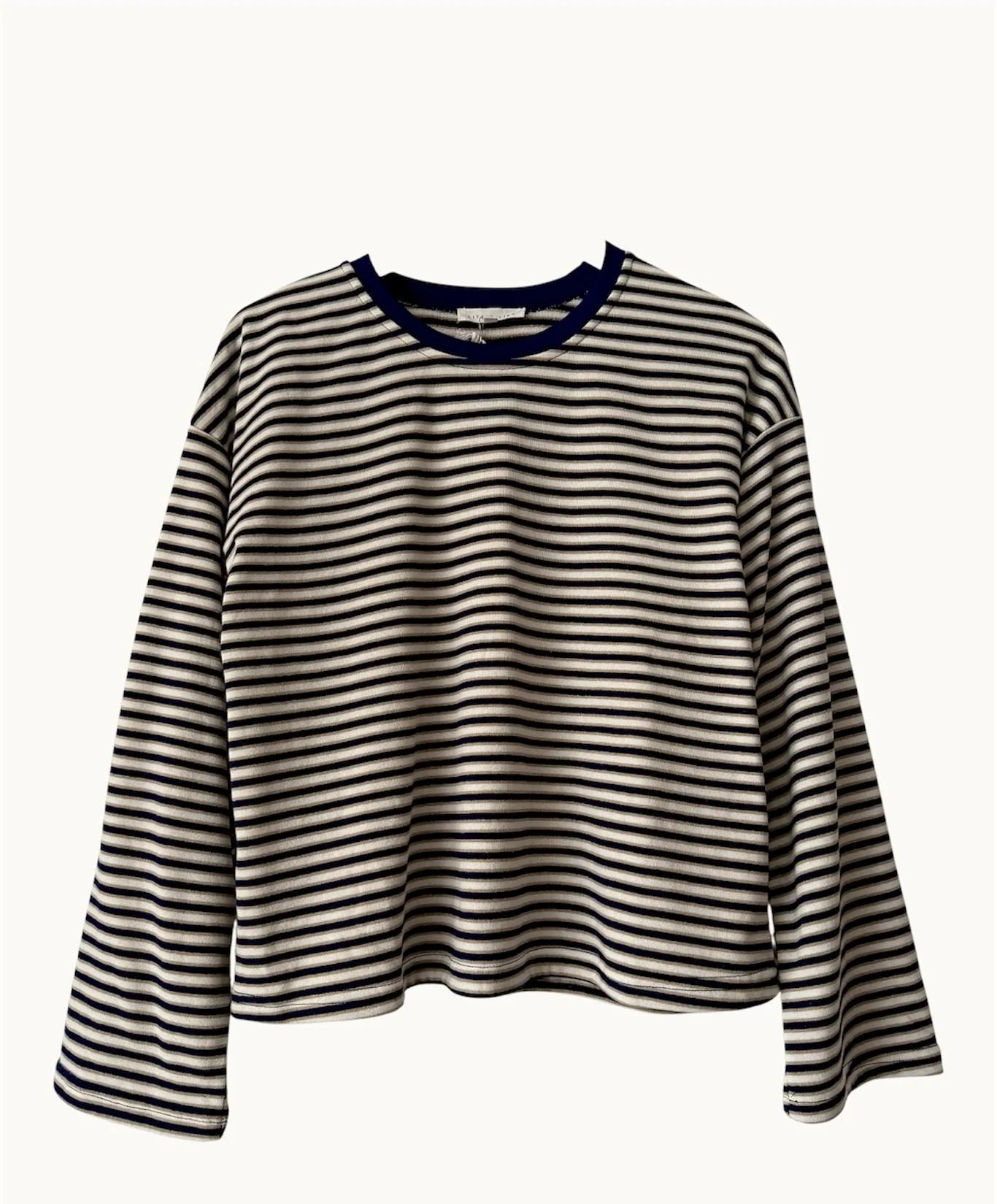 Drift Stripe Top Navy by Little Lies