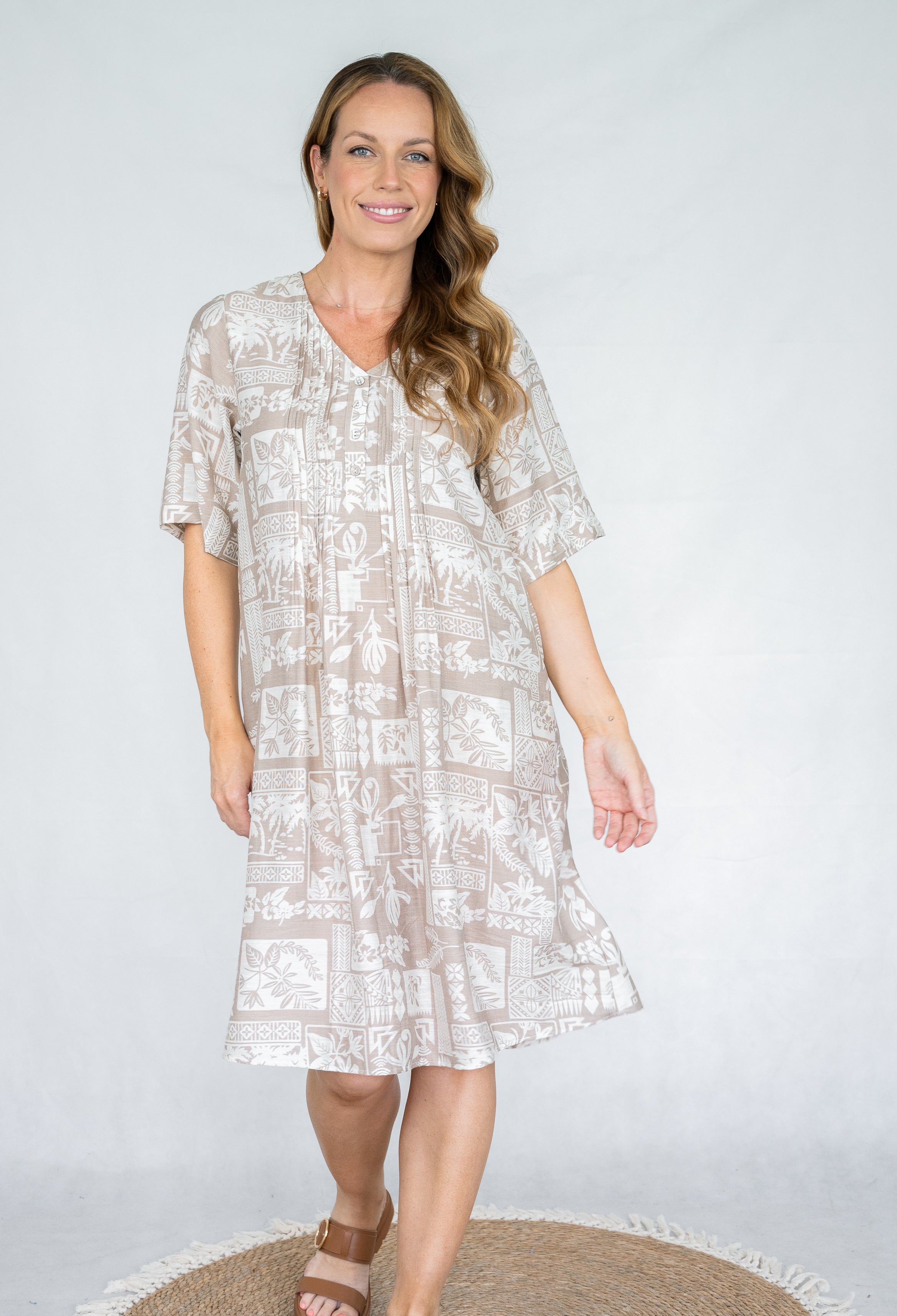Simone Midi Dress Mocha