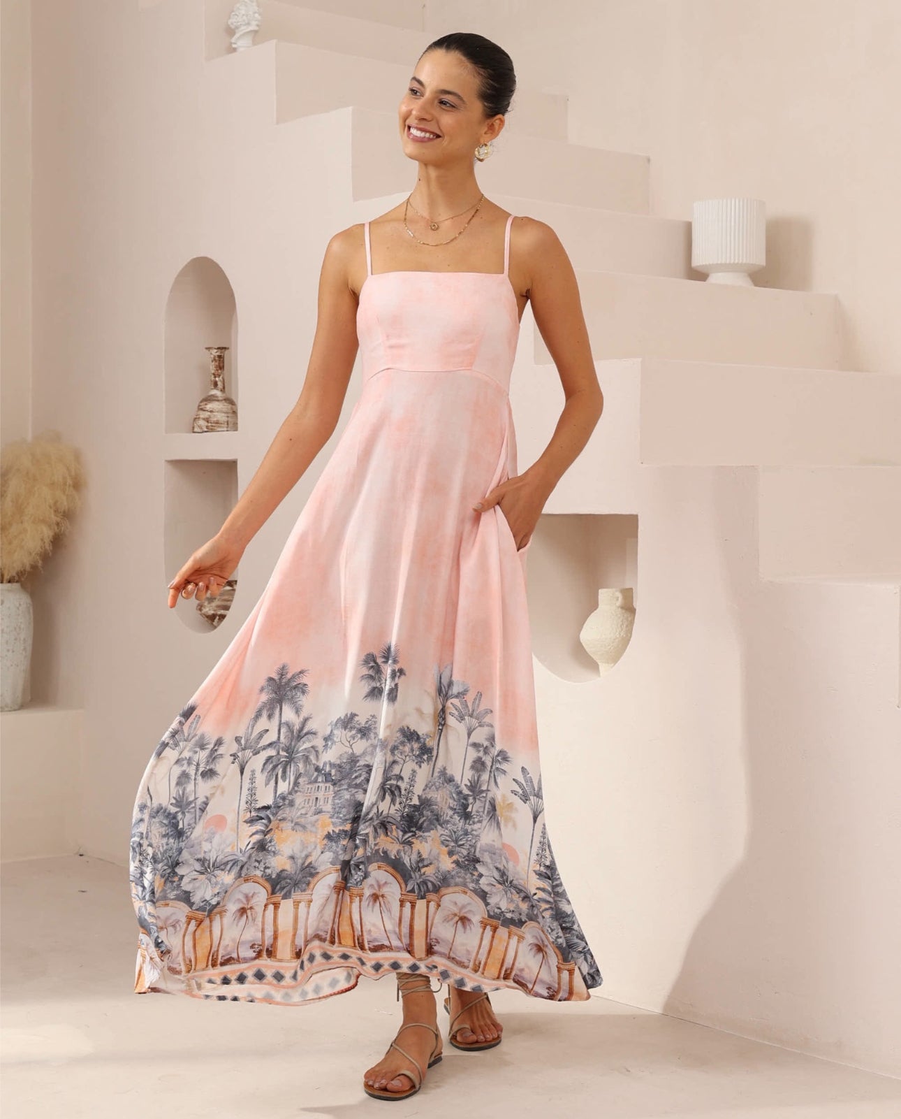 Kizzy Maxi Dress - Pink
