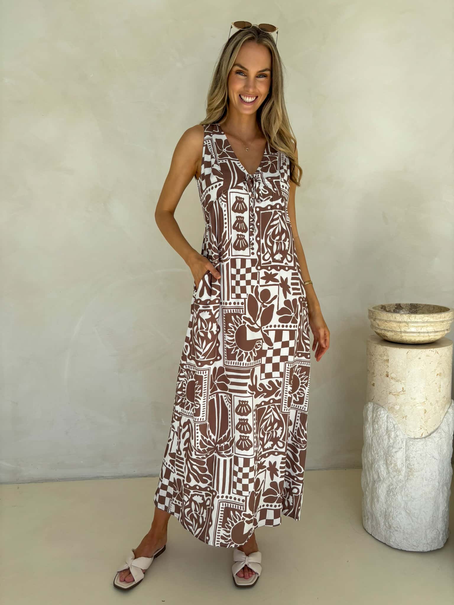 Peyton Truffle Print Dress