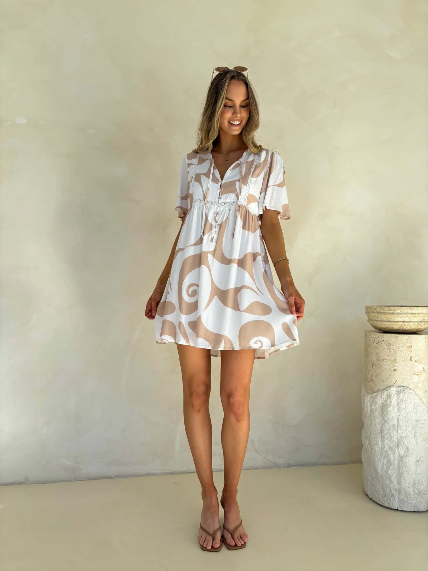 Sienna Whirl Short Dress
