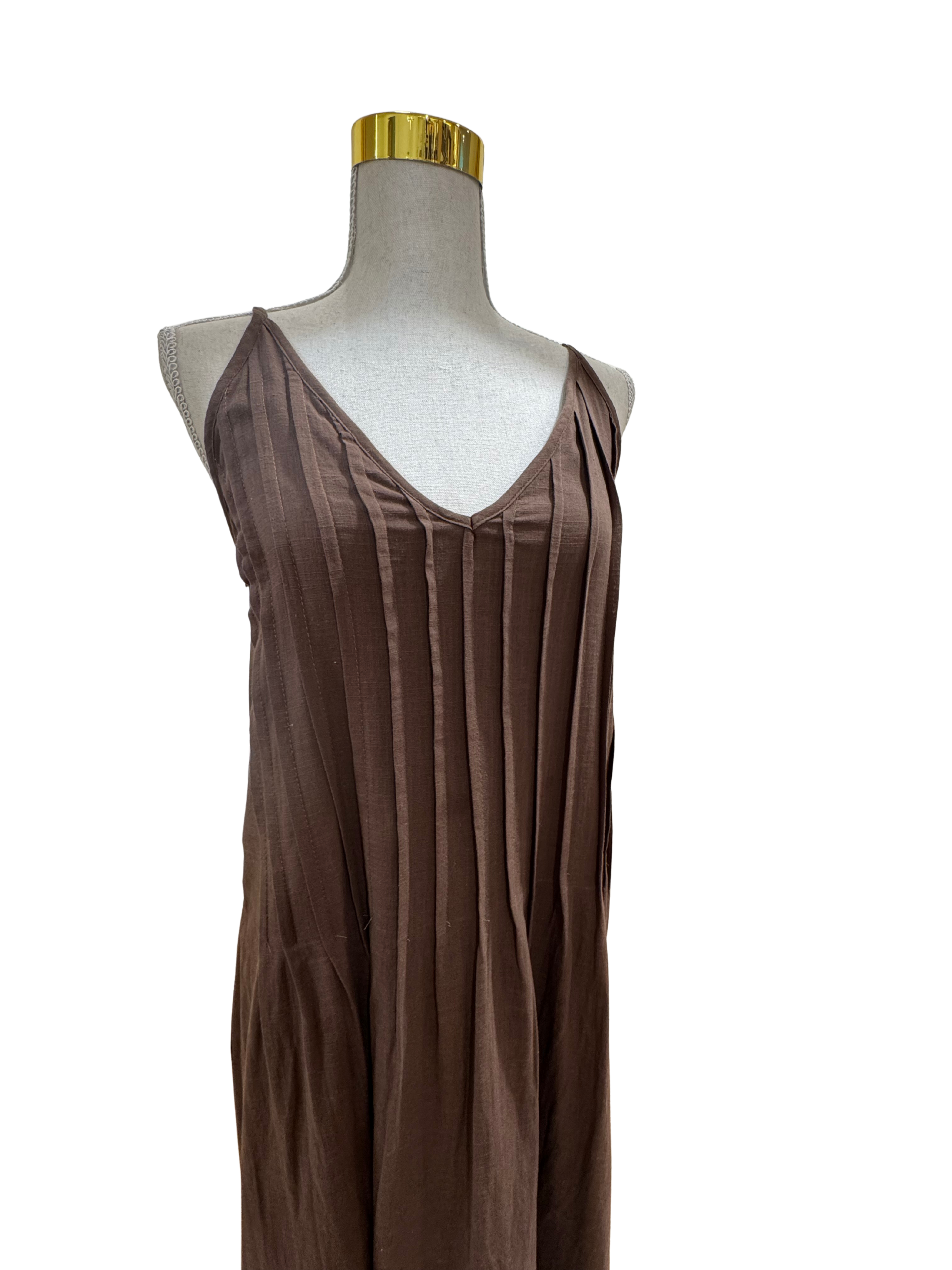 Pleated Maxi Dress