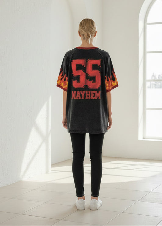 Mayham 55 By Frankie Acid Wash Tee