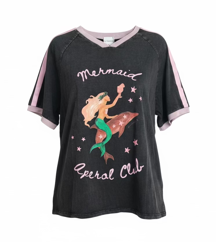Mermaid Aperol Club Tee Black