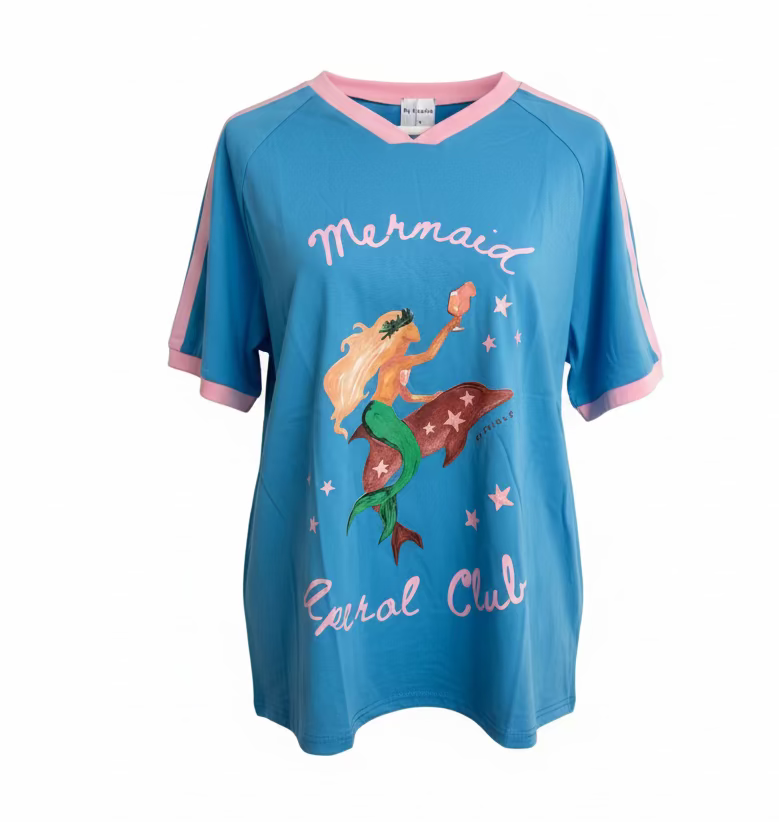 Mermaid Aperol Club Tee Blue