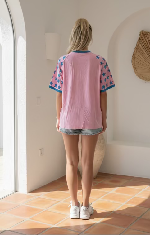 Feelin' Lucky By Frankie Tee Pink