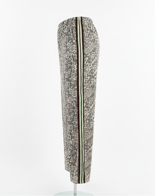 Leopard Racer Choc / Mint Stripe Jeans