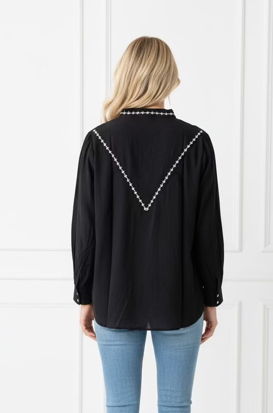 Casey Embroidered Top