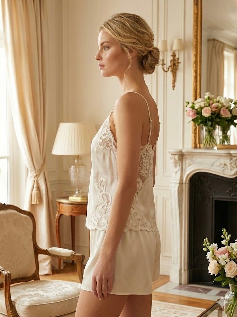 Camille Luxury Camisole Beige