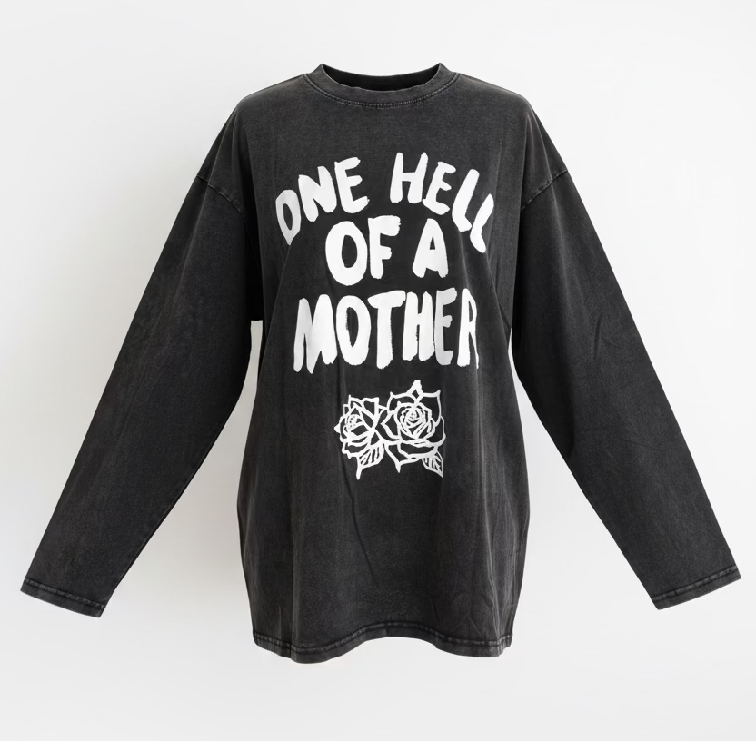 One Hell of a Mother Tee Black