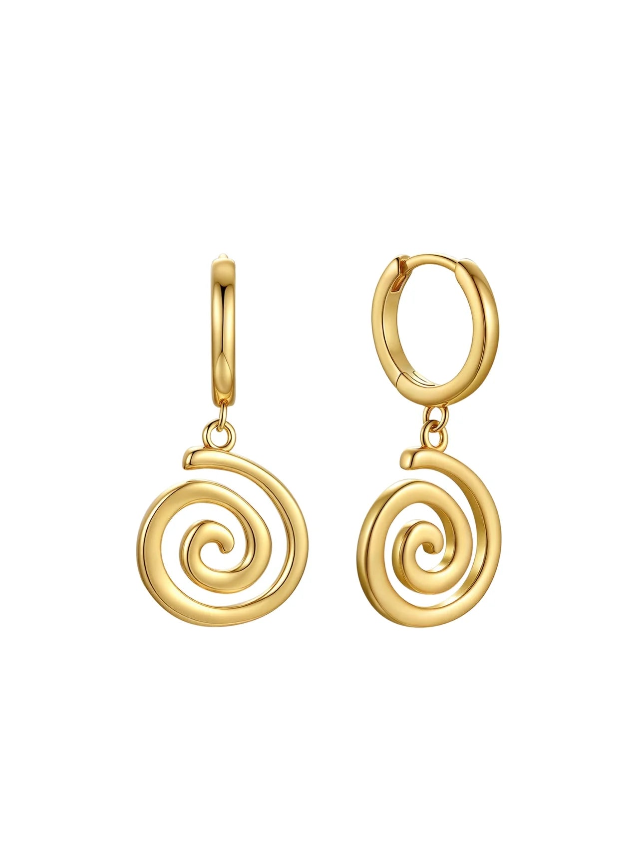 Spiral Hoops 18K Gold Vermeil