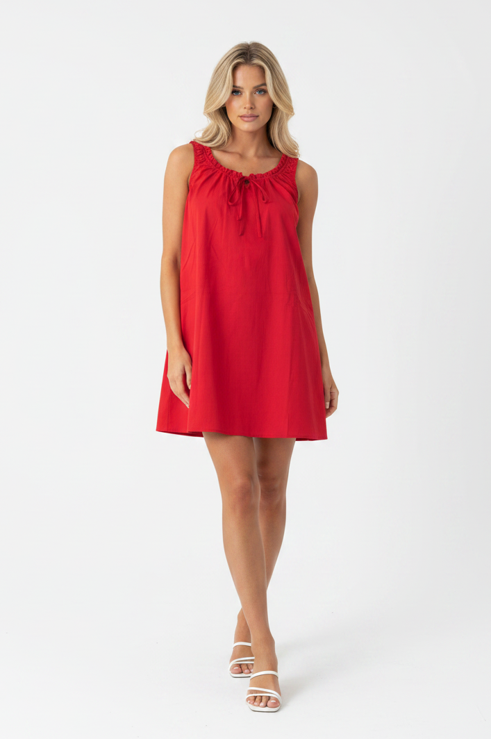 Mirella Shift Dress Red