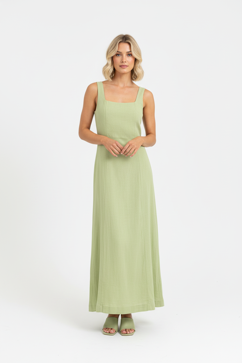 Zoey Full Length Dress Pistachio