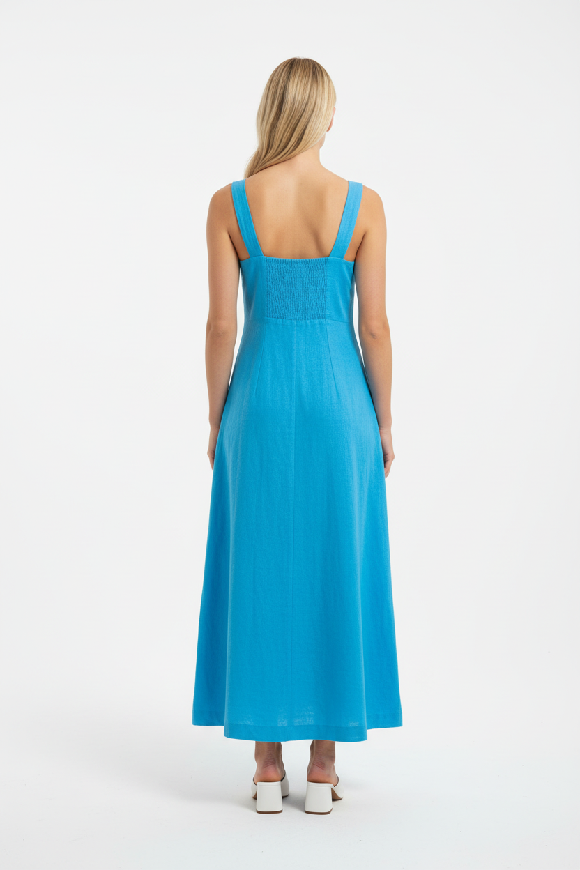 Zoey Full Length Dress Aqua