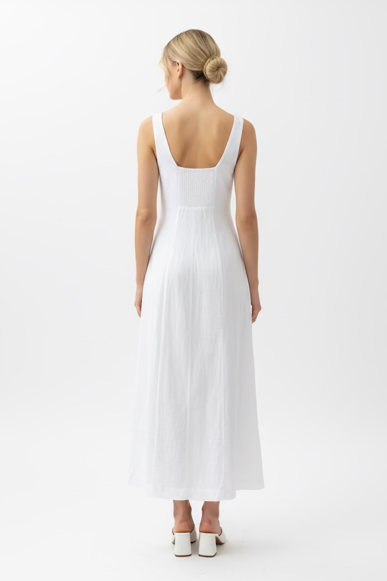 Zoey Full Length Dress White