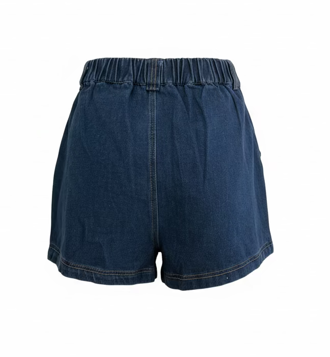 Rhianna Denim Shirt & Short Set Dark