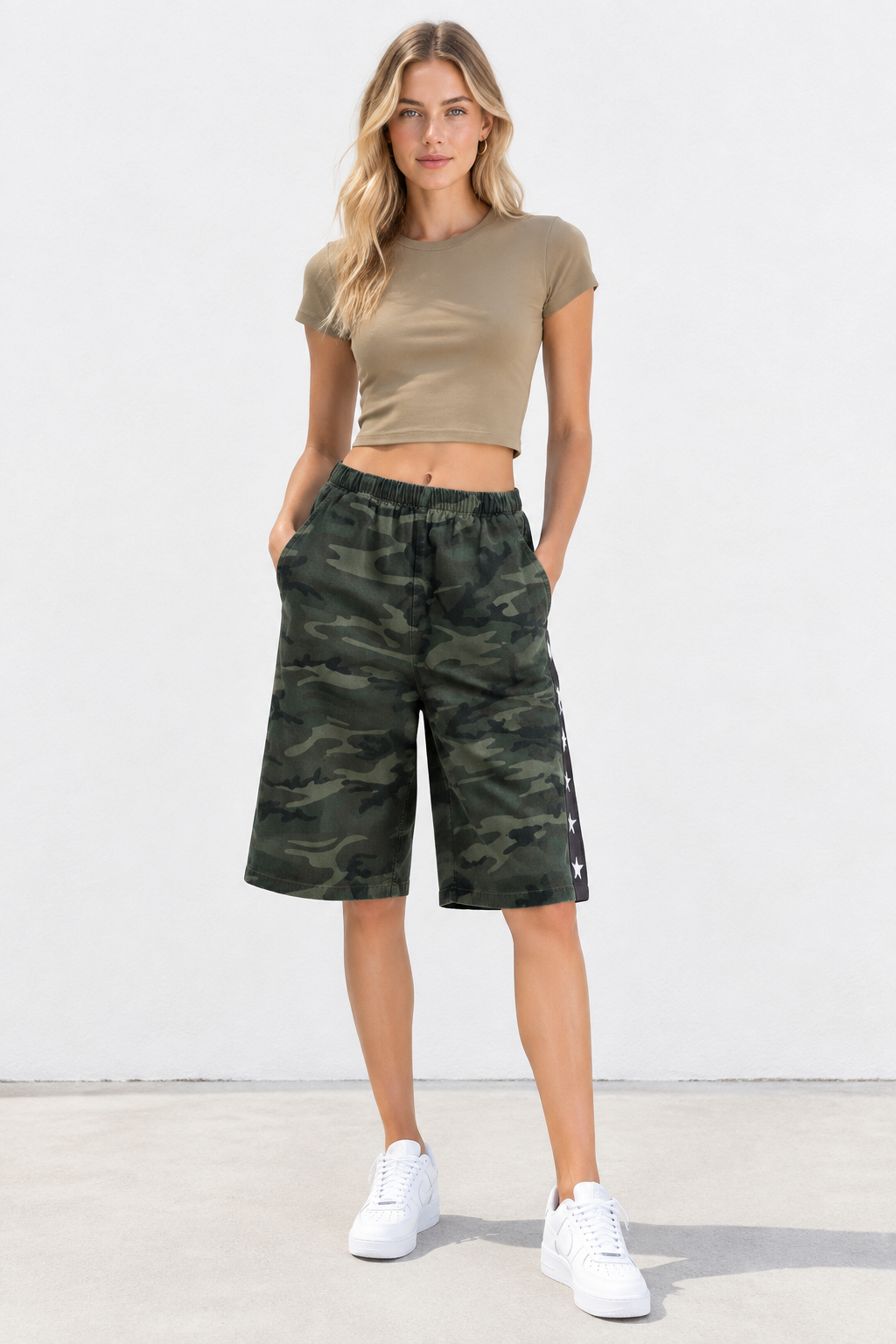 Dark Camo Racer Stripe Jorts