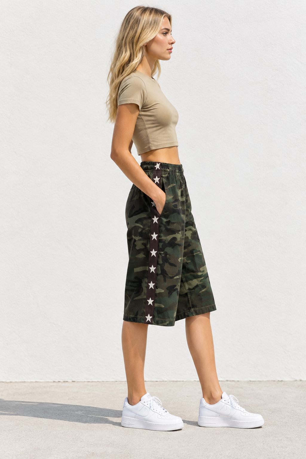 Dark Camo Racer Stripe Jorts