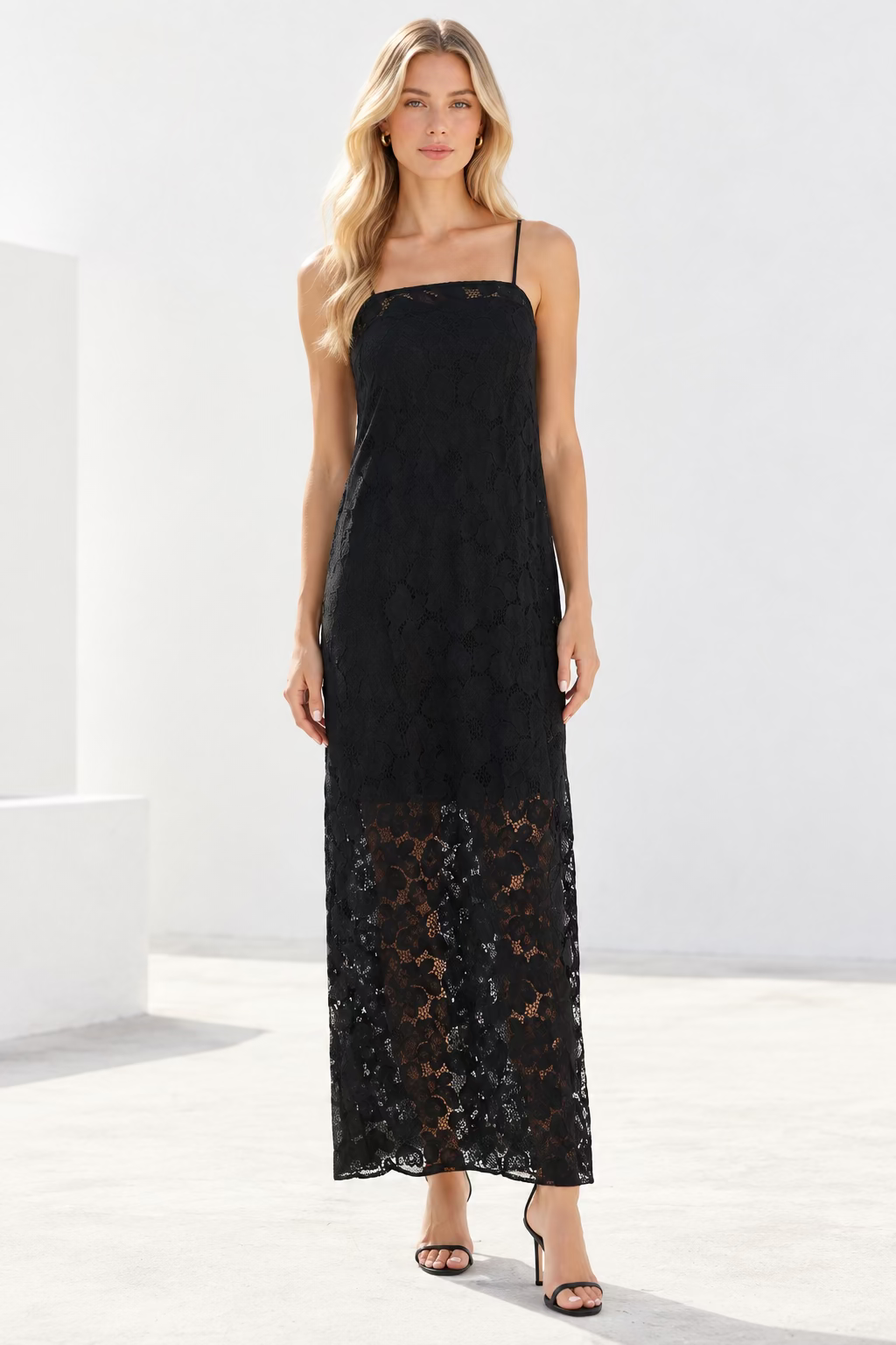 Sharni Lace Maxi Black