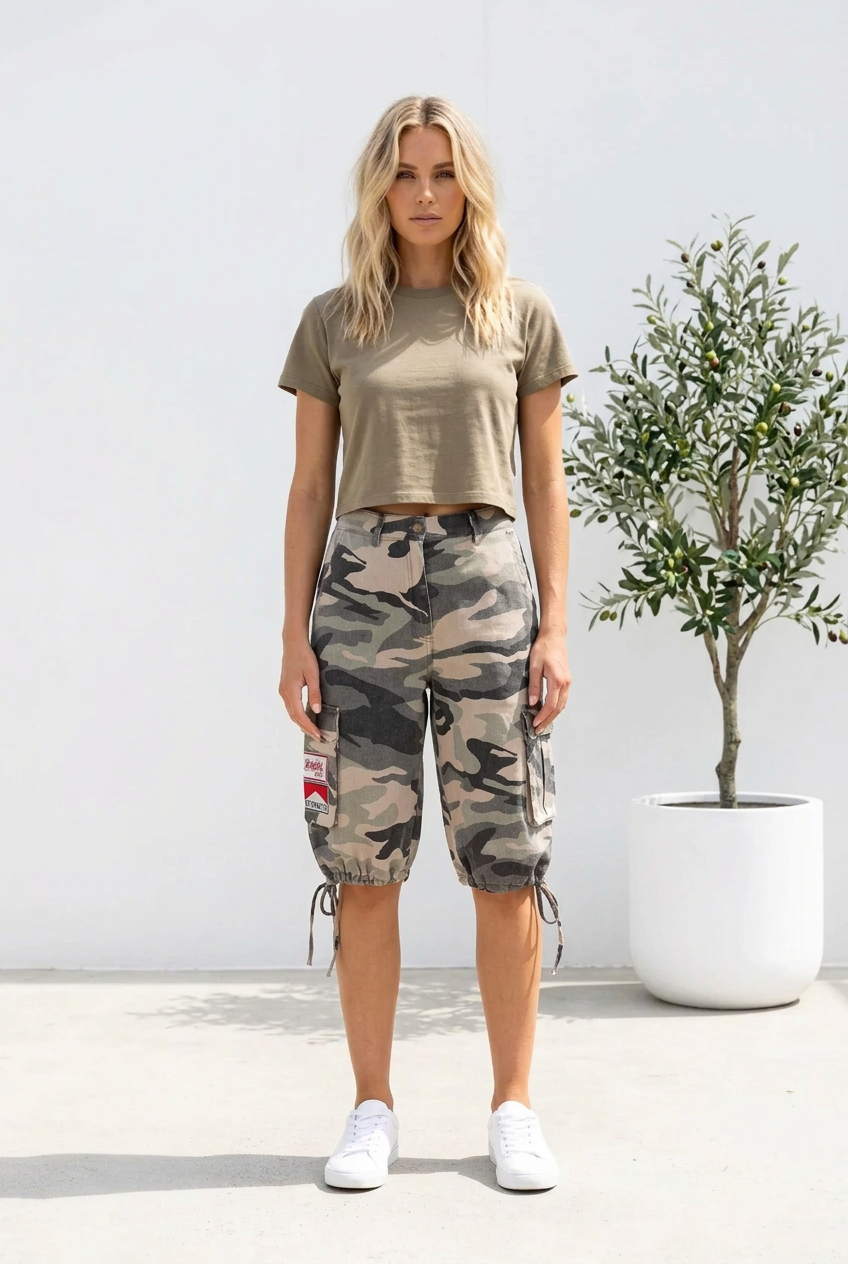 Camo Utility Jort