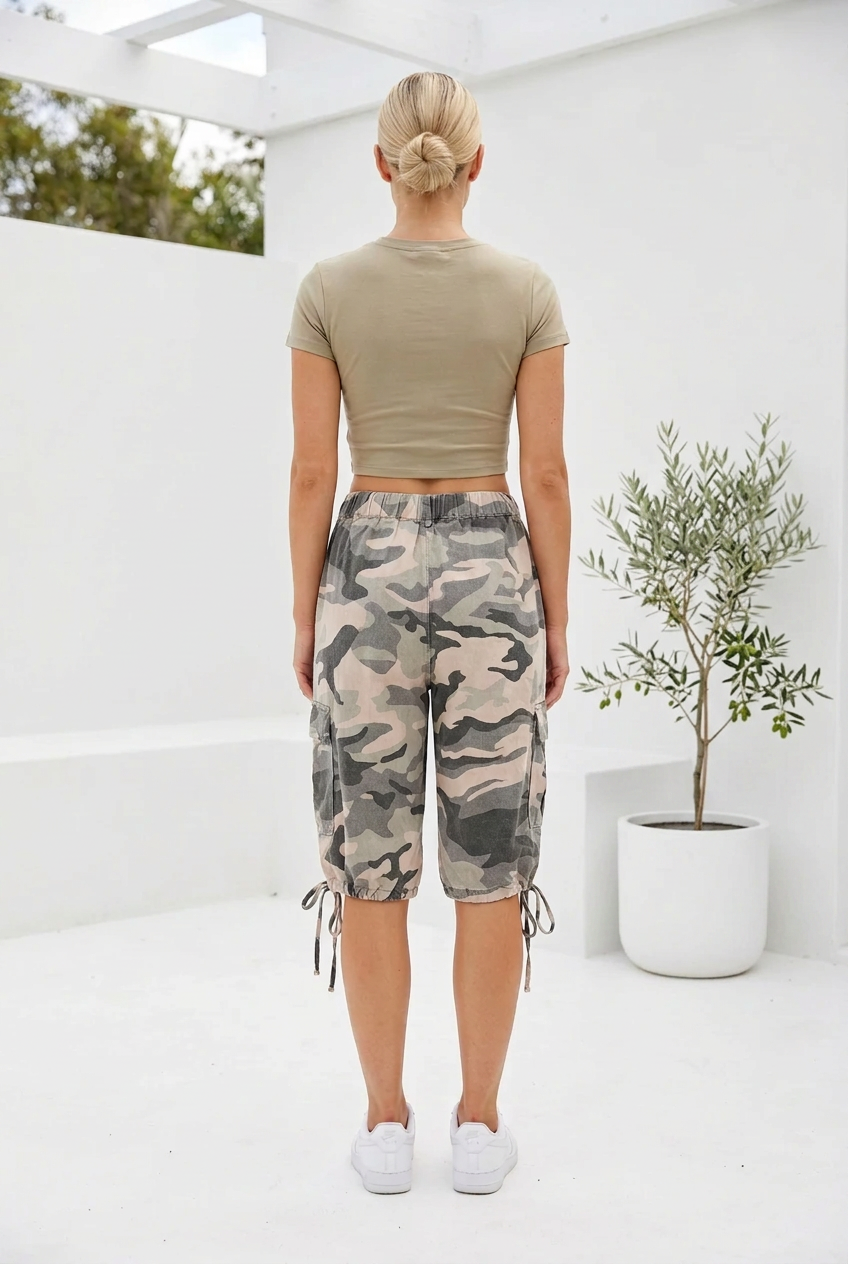 Camo Utility Jort