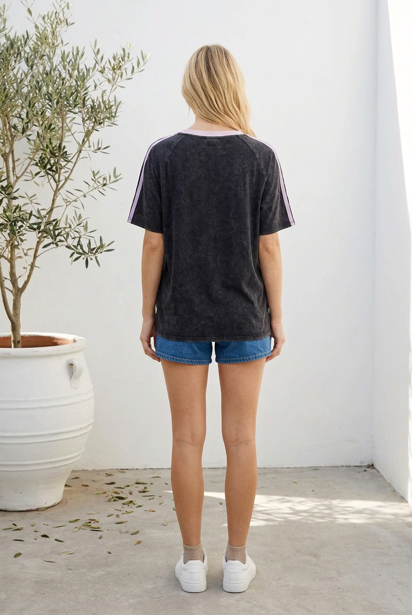 One Trick Pony Tee Acid Black