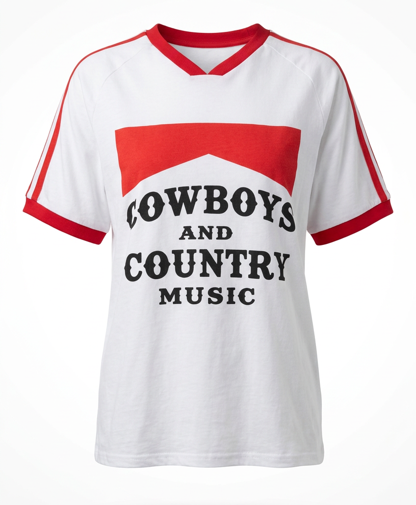 Cowboys & Country Music Tee White