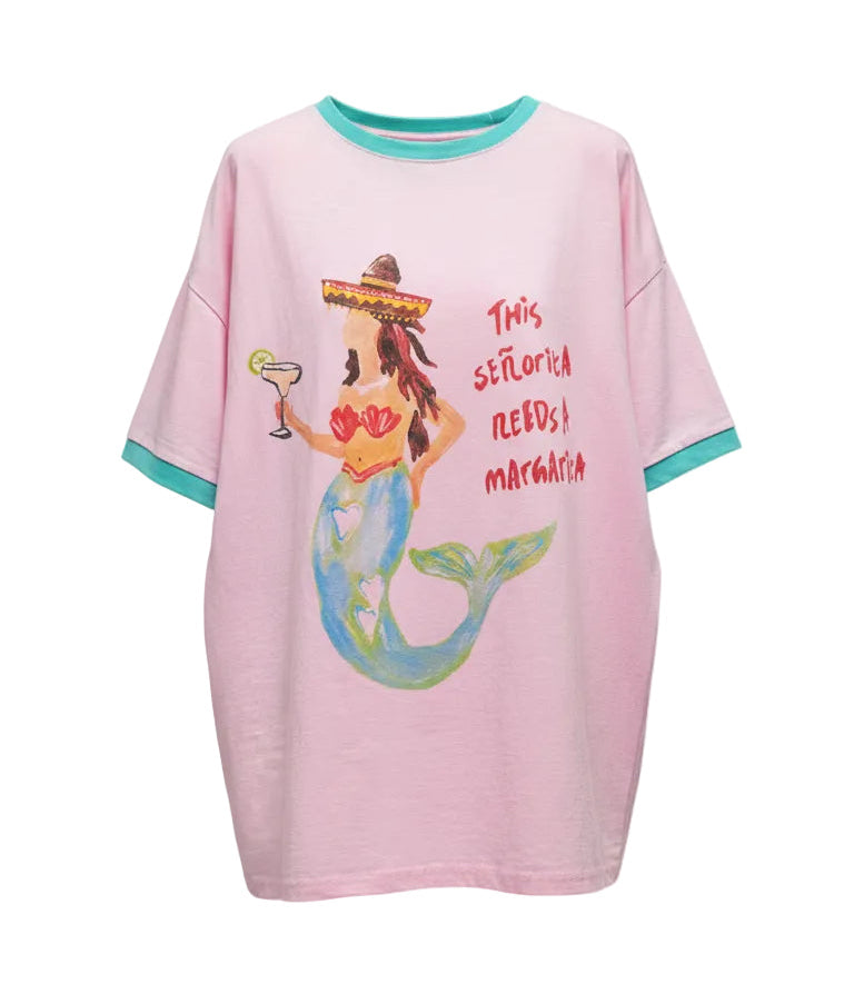Senorita Margarita Tee Pink