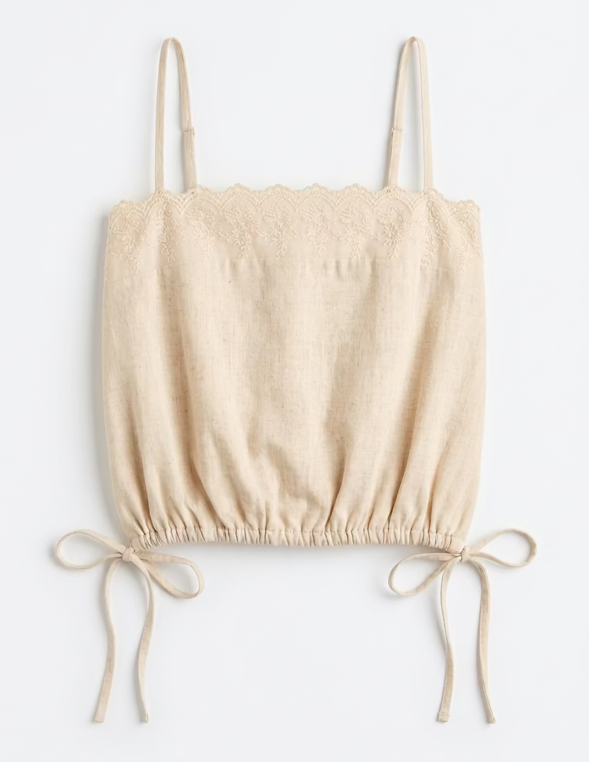 Paros Cami & Maxi Skirt Set Oatmeal