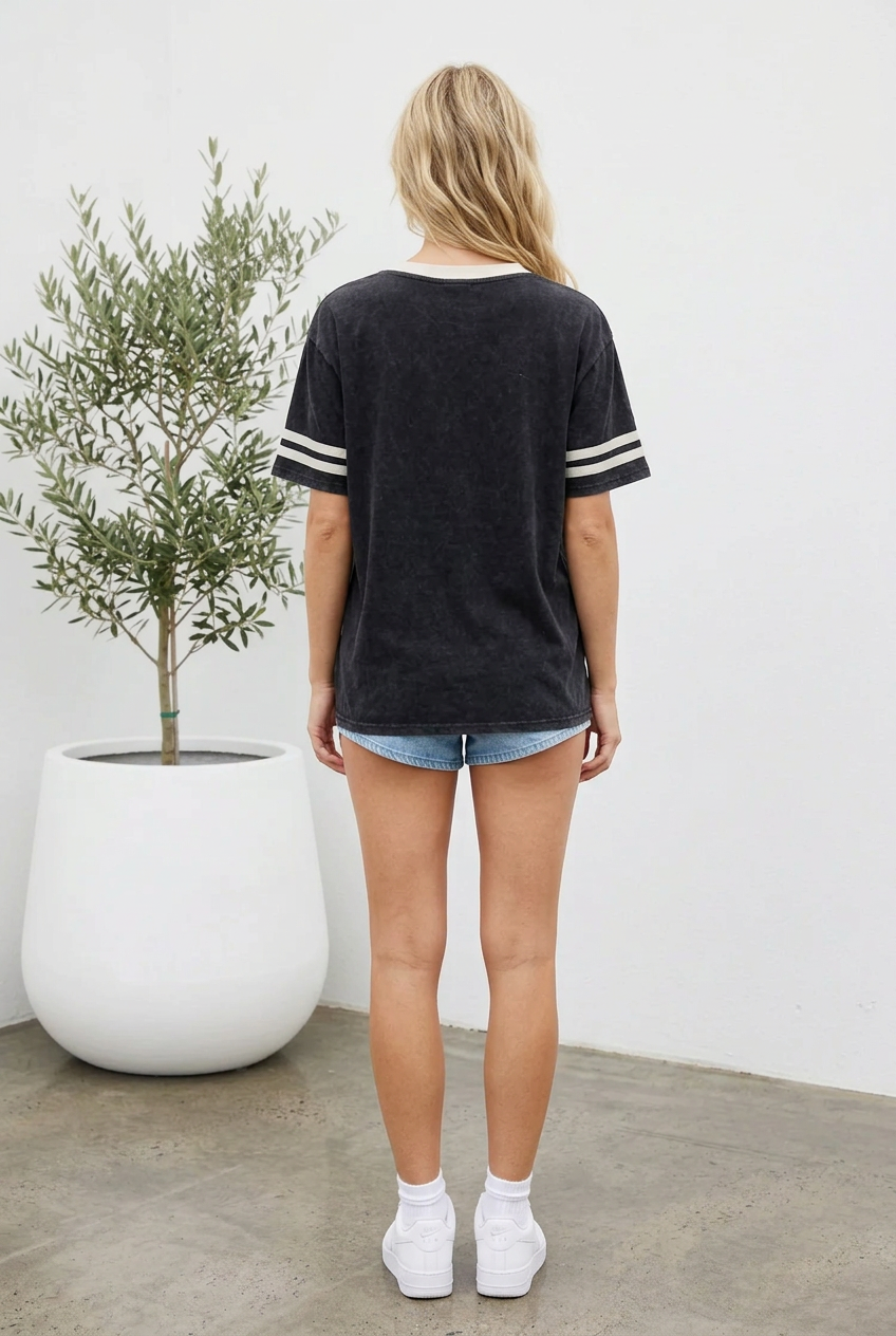 Mother Mermaid Tee Acid Black