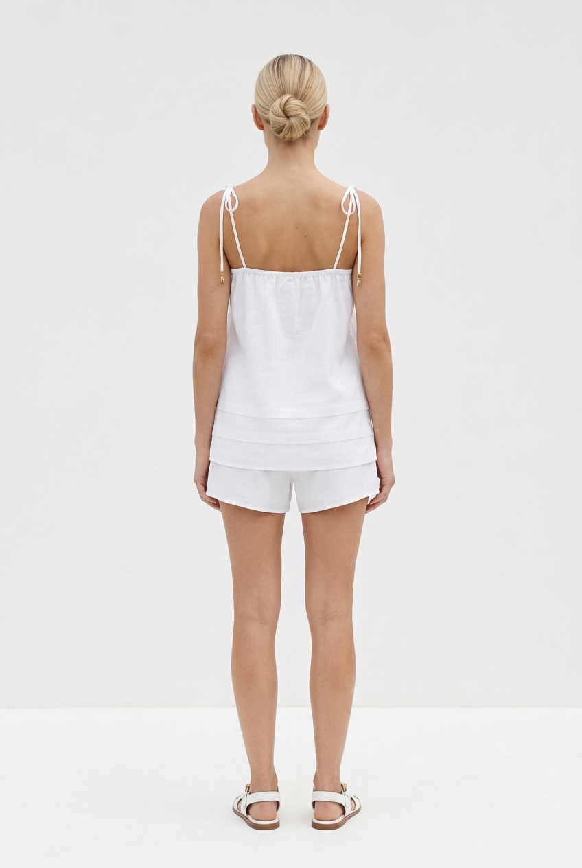 Renae Strappy Short Set White